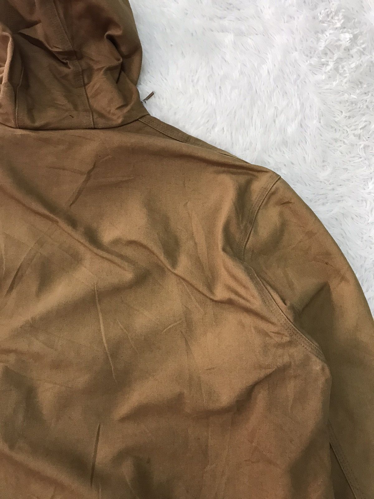 Carhartt Vtg Carhartt Chore Jacket Hooded Union Made in Usa Size US XXL / EU 58 / 5 - 11 Thumbnail