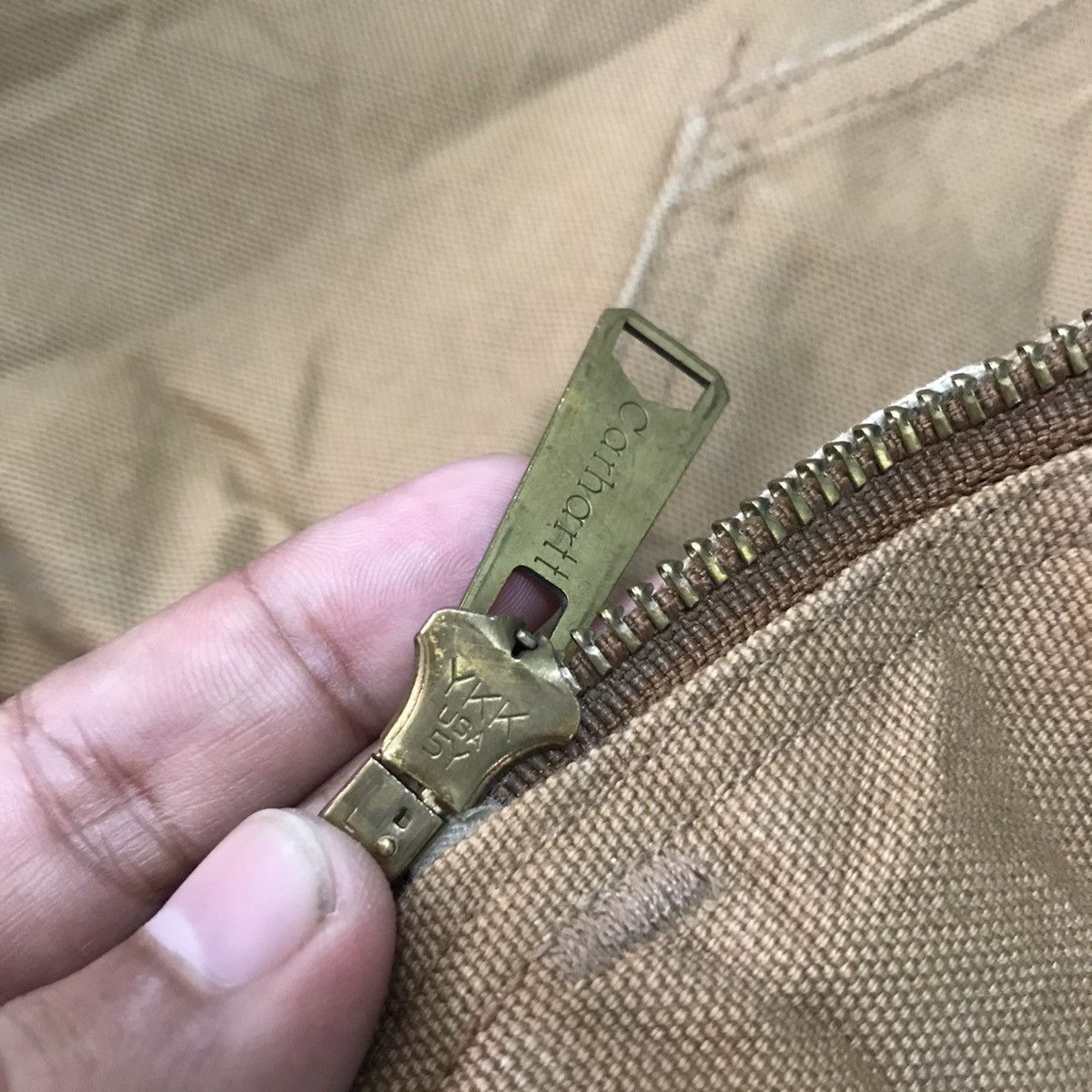 Carhartt Vtg Carhartt Chore Jacket Hooded Union Made in Usa Size US XXL / EU 58 / 5 - 15 Thumbnail