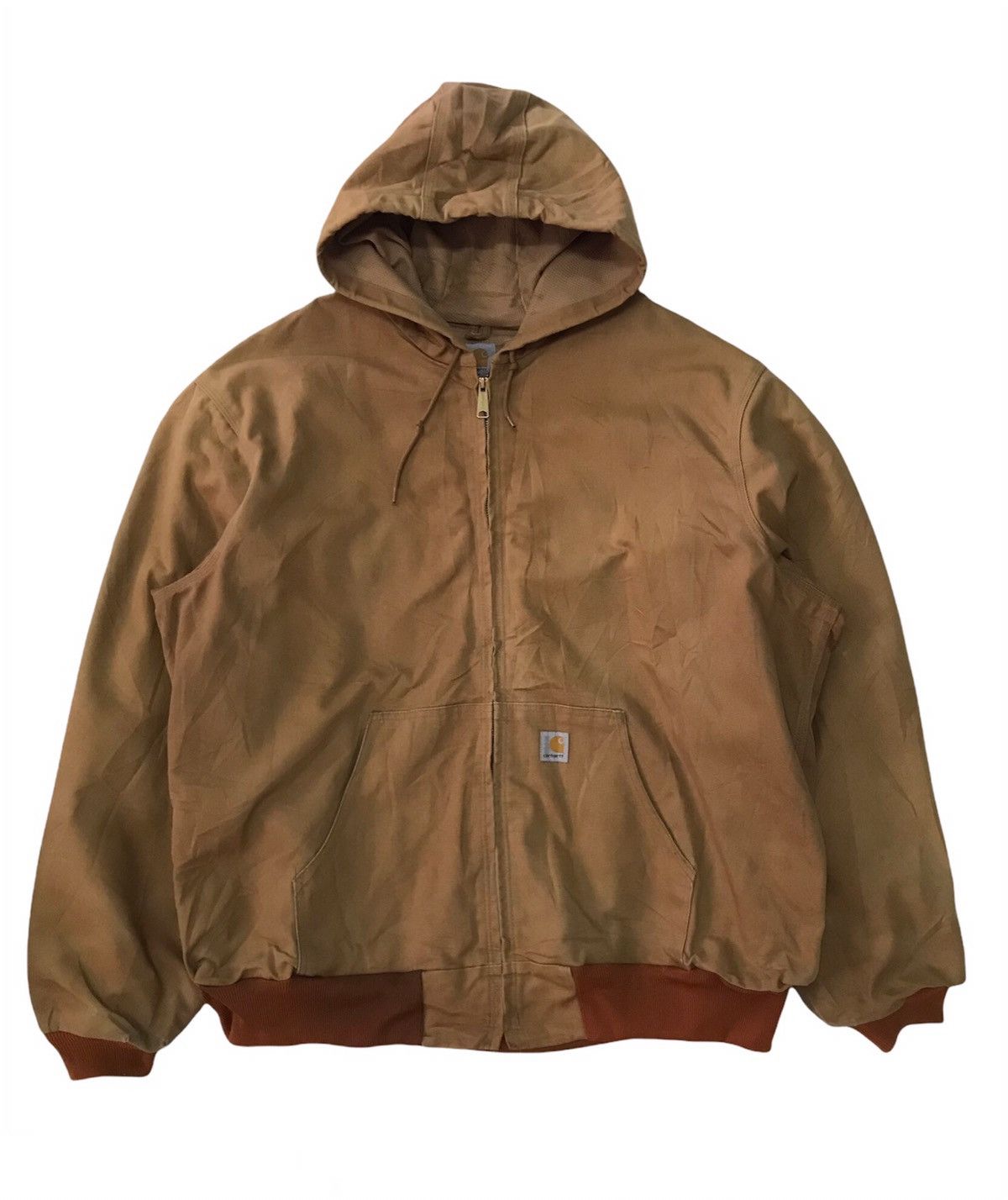 Vtg Carhartt Chore Jacket Hooded Union Made in Usa
