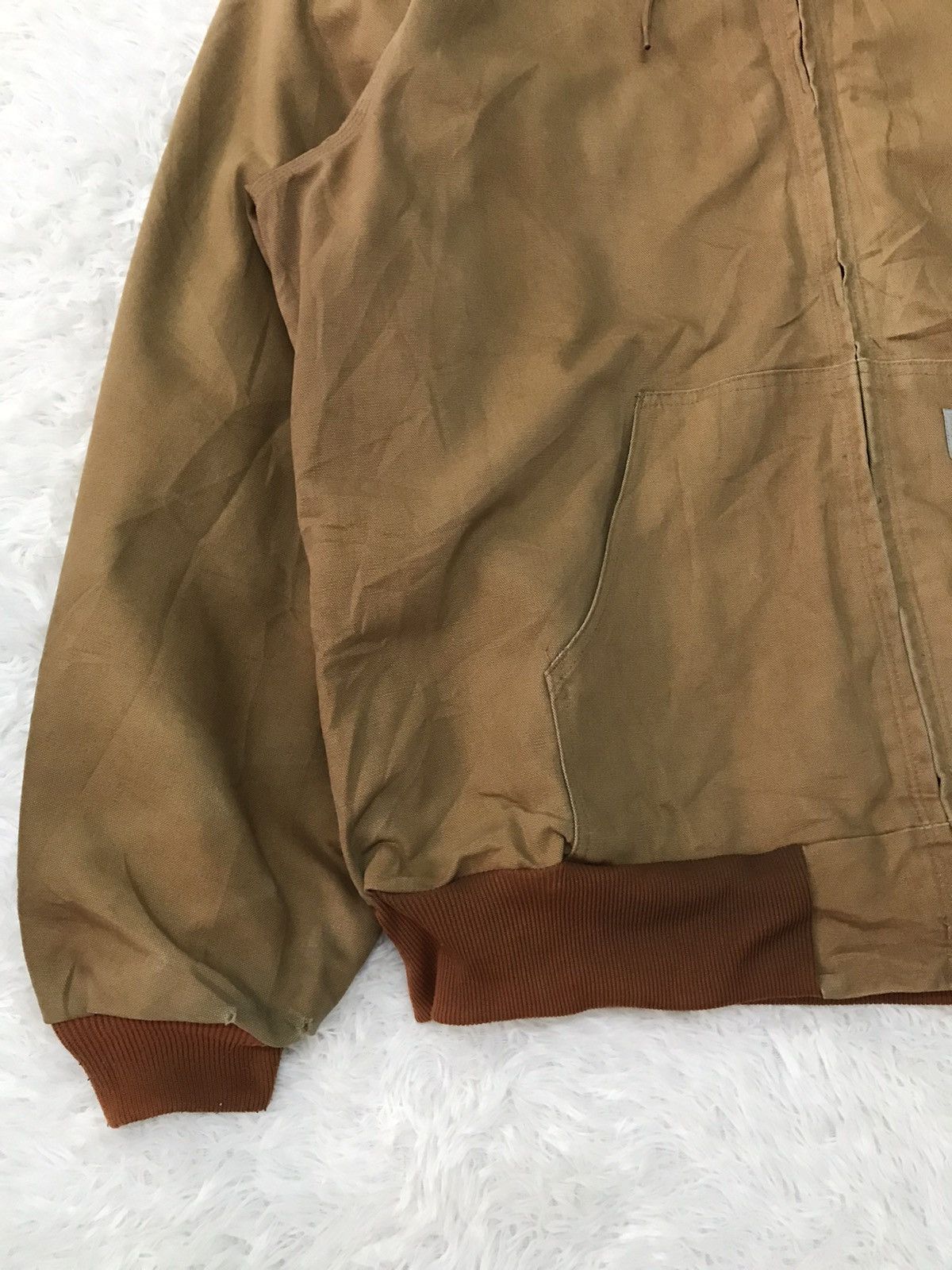 Carhartt Vtg Carhartt Chore Jacket Hooded Union Made in Usa Size US XXL / EU 58 / 5 - 4 Thumbnail