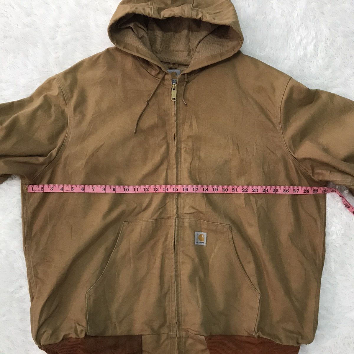 Carhartt Vtg Carhartt Chore Jacket Hooded Union Made in Usa Size US XXL / EU 58 / 5 - 22 Thumbnail