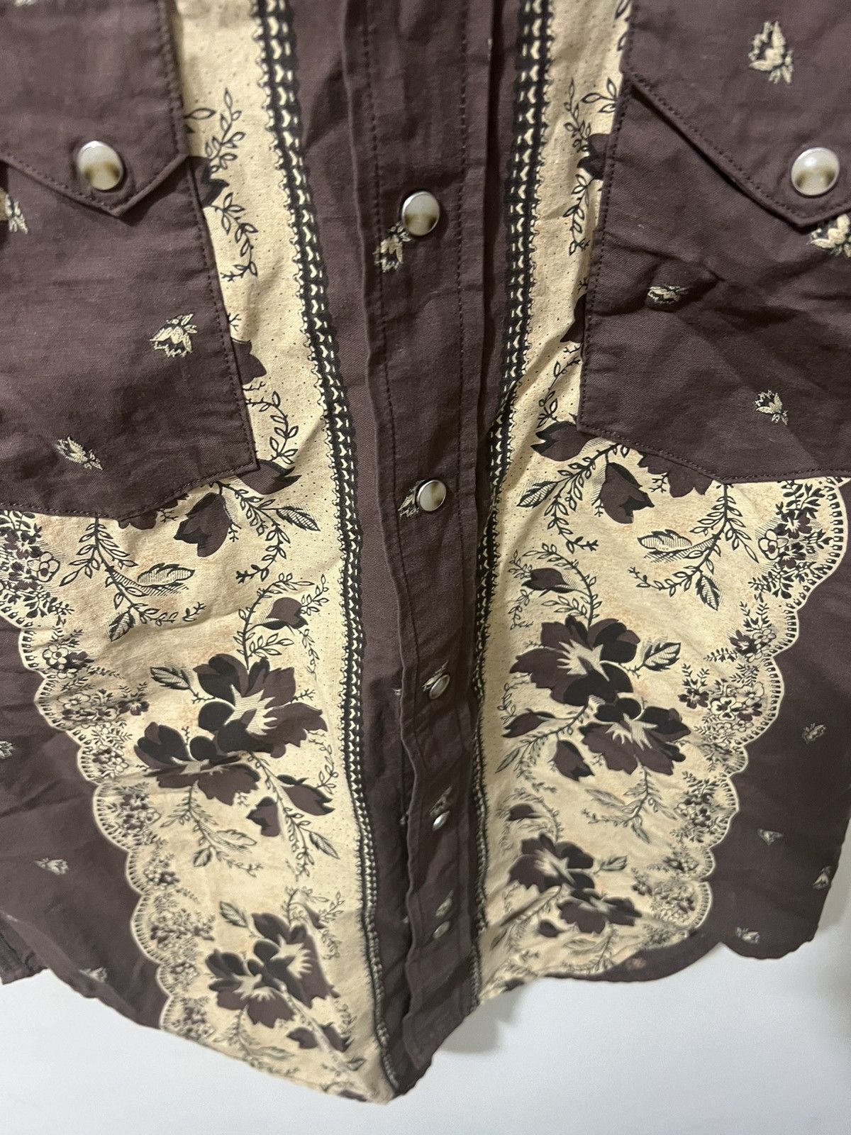 Kapital Kapital brown short sleeve button up shirt size 3 Size US L / EU 52-54 / 3 - 6 Thumbnail