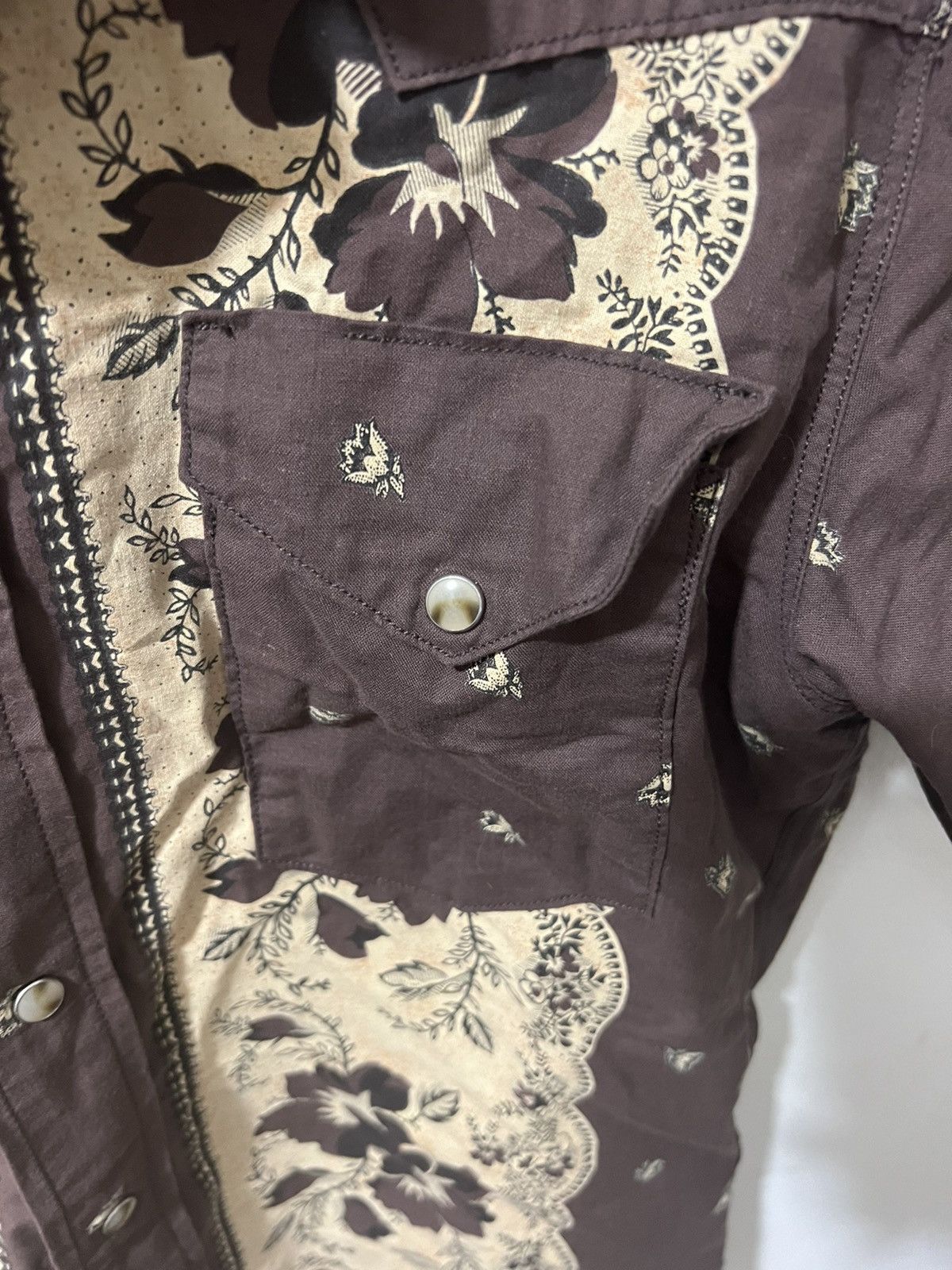 Kapital Kapital brown short sleeve button up shirt size 3 Size US L / EU 52-54 / 3 - 4 Thumbnail