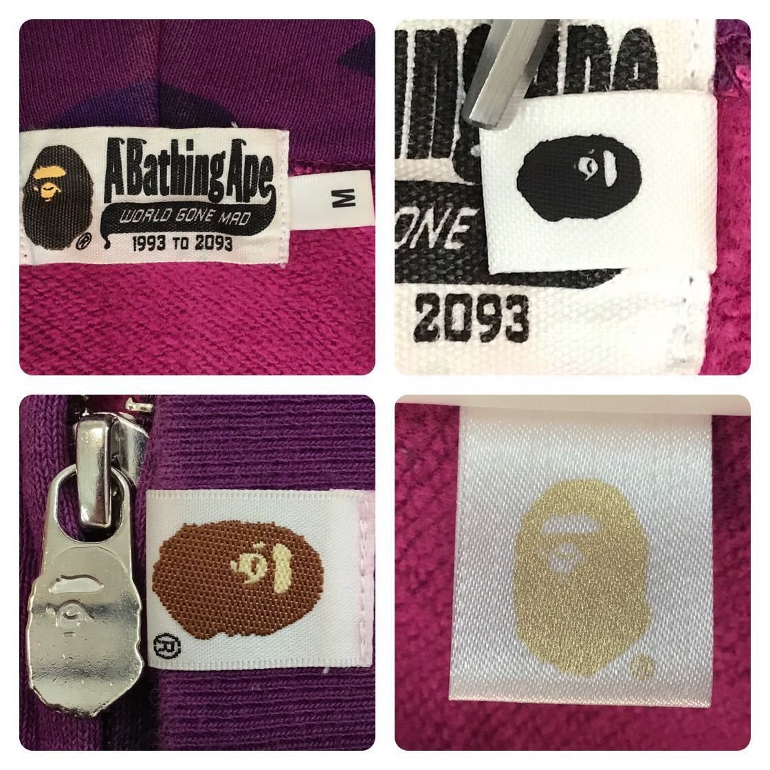 Bape BAPE purple camo full zip hoodie a bathing ape Size US M / EU 48-50 / 2 - 7 Thumbnail