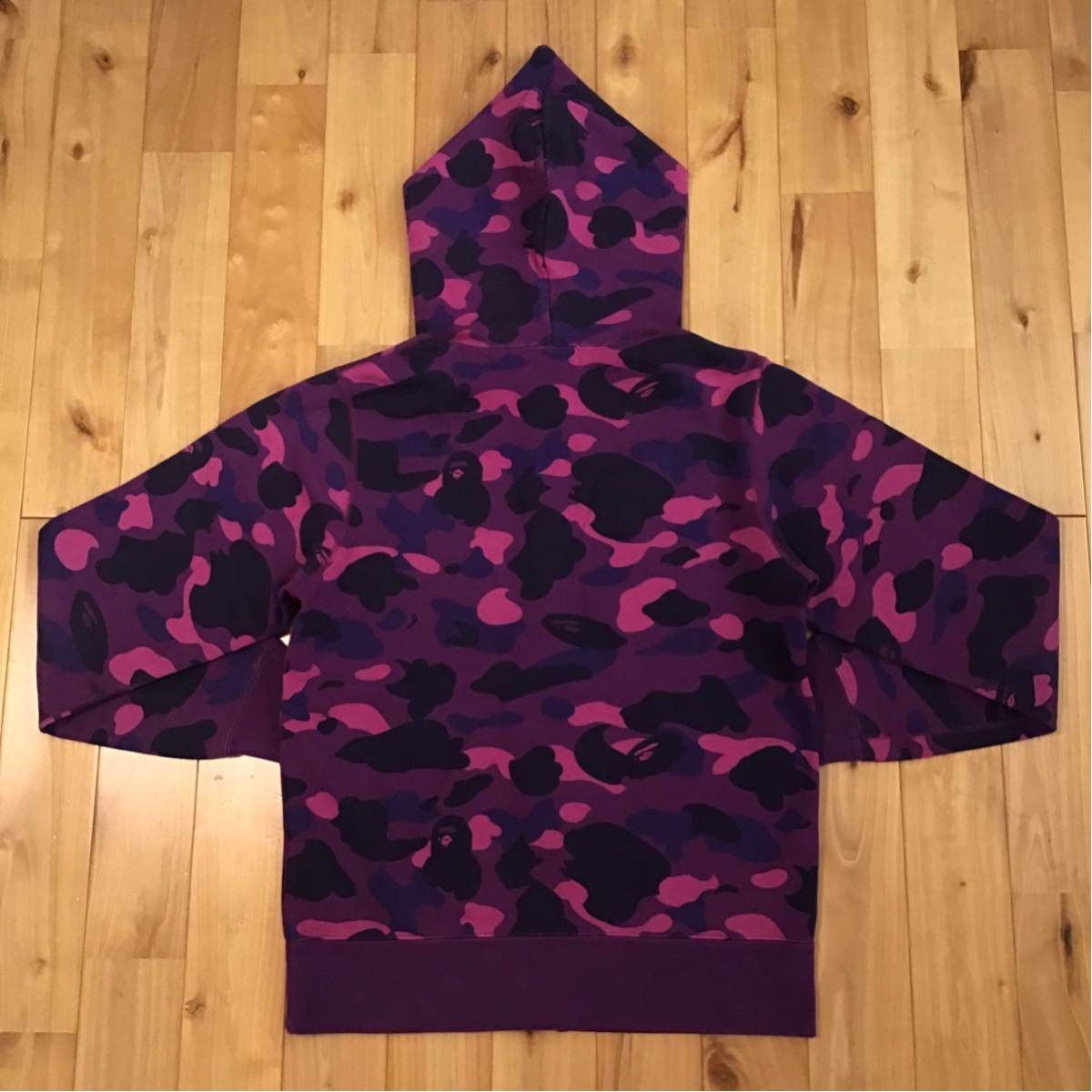 Bape BAPE purple camo full zip hoodie a bathing ape Size US M / EU 48-50 / 2 - 4 Thumbnail