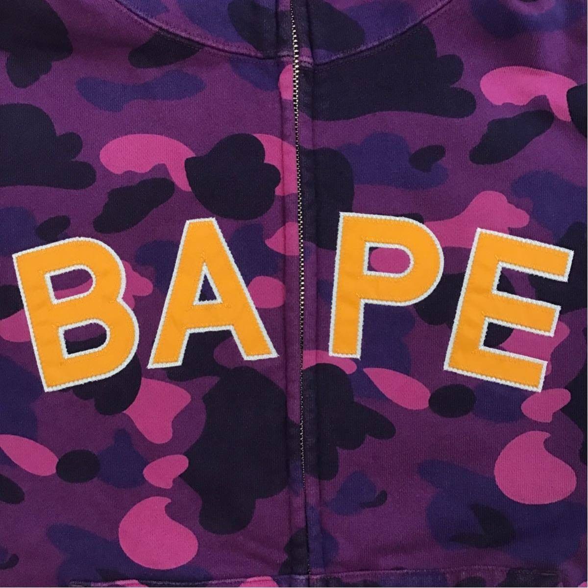 Bape BAPE purple camo full zip hoodie a bathing ape Size US M / EU 48-50 / 2 - 2 Thumbnail