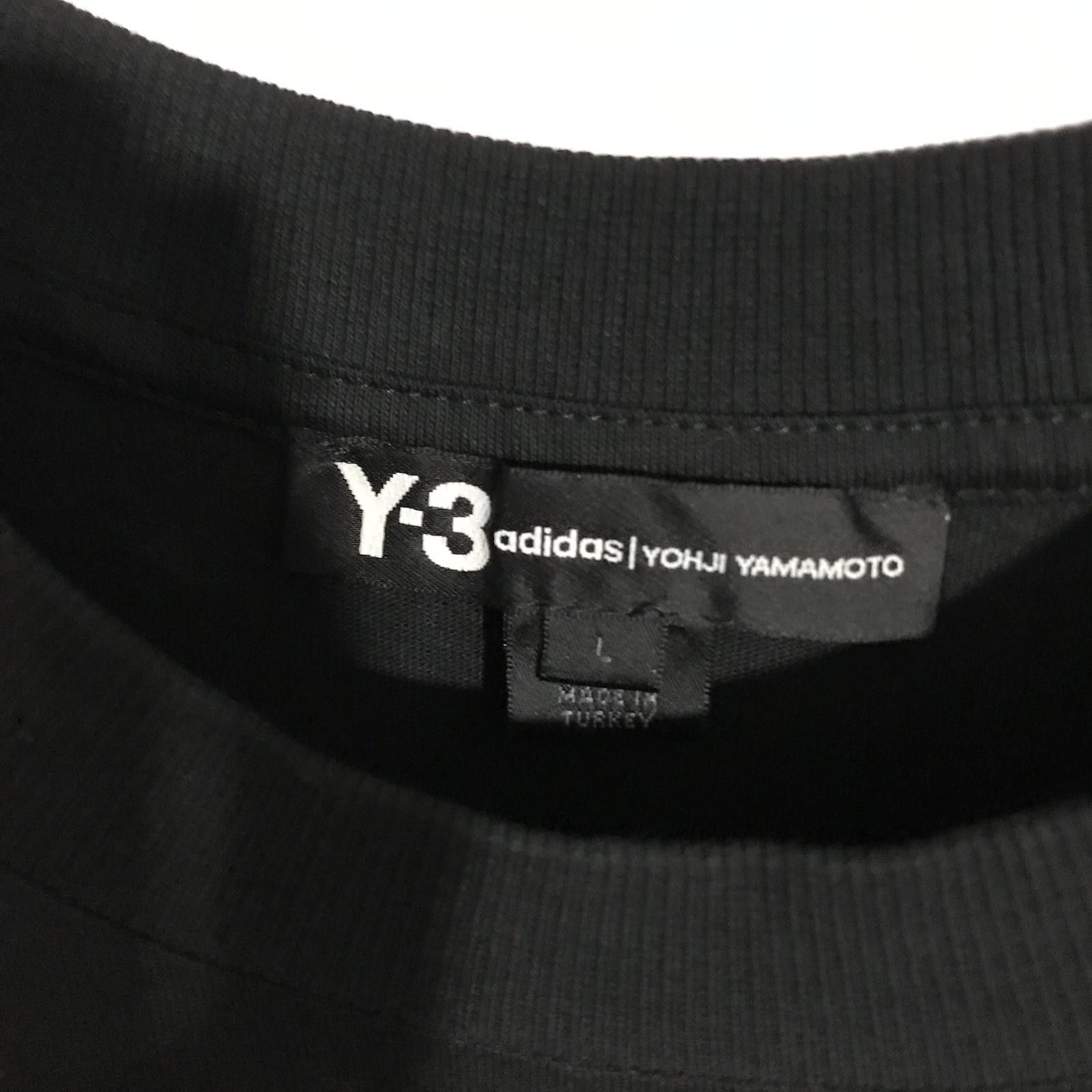 Yohji Yamamoto Y-3 & Adidas Logo Embossed Black T-Shirts Size US L / EU 52-54 / 3 - 8 Thumbnail
