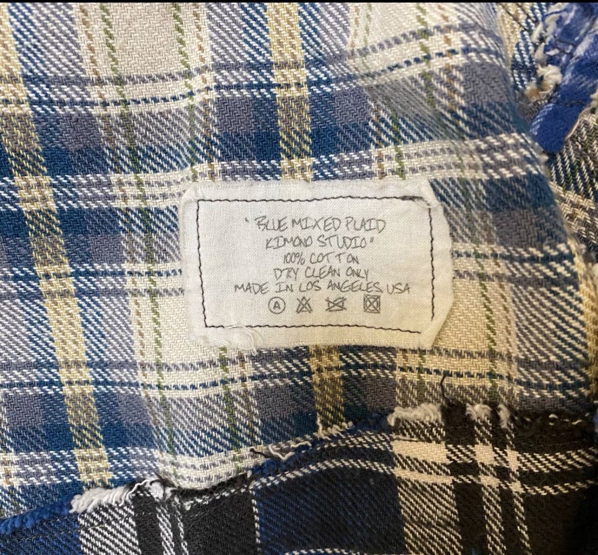 Greg Lauren Greg lauren flannel denim kimono jacket Size US M / EU 48-50 / 2 - 5 Thumbnail