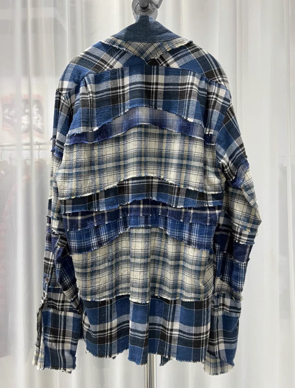Greg Lauren Greg lauren flannel denim kimono jacket Size US M / EU 48-50 / 2 - 4 Thumbnail