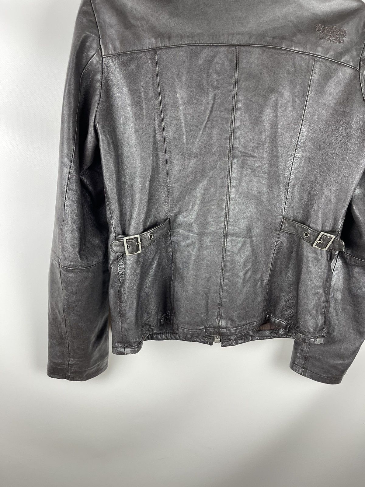 Superdry Superdry distressed leather brown jacket multipocket Size US M / EU 48-50 / 2 - 14 Thumbnail