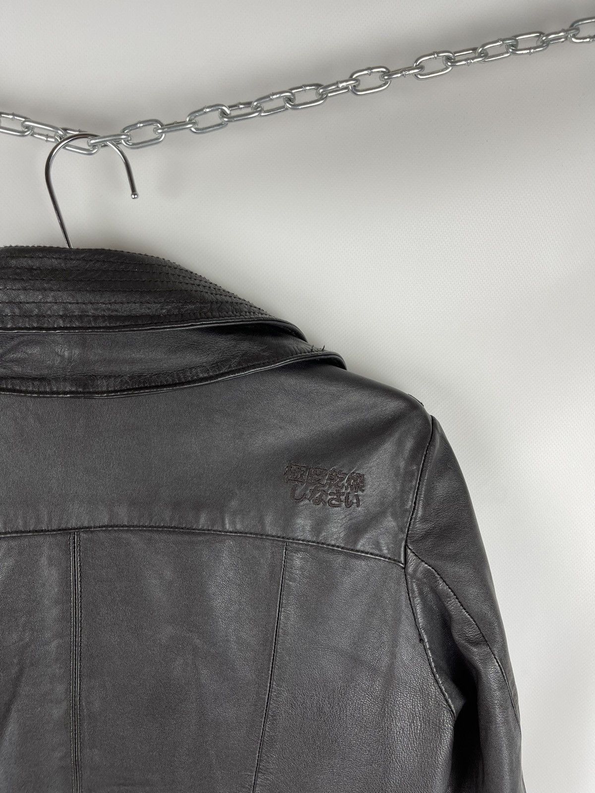 Superdry Superdry distressed leather brown jacket multipocket Size US M / EU 48-50 / 2 - 13 Thumbnail
