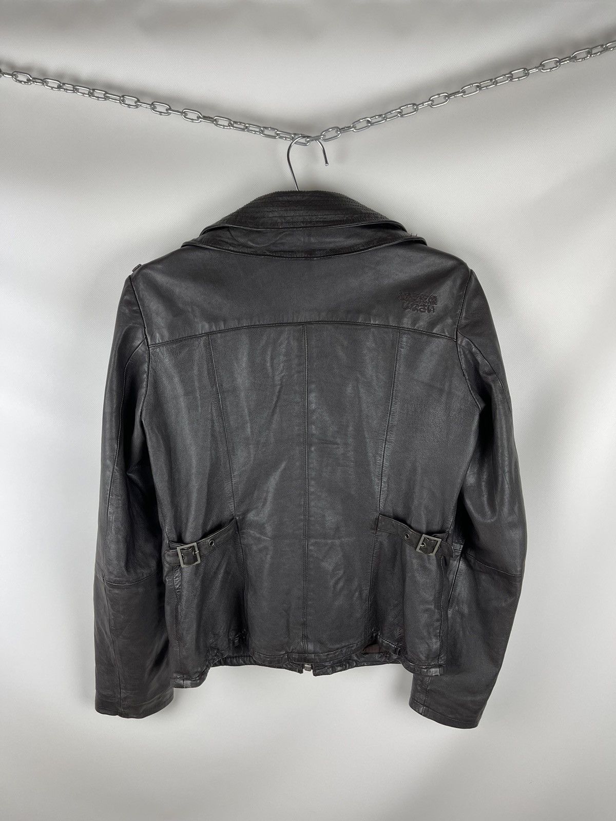 Superdry Superdry distressed leather brown jacket multipocket Size US M / EU 48-50 / 2 - 12 Thumbnail