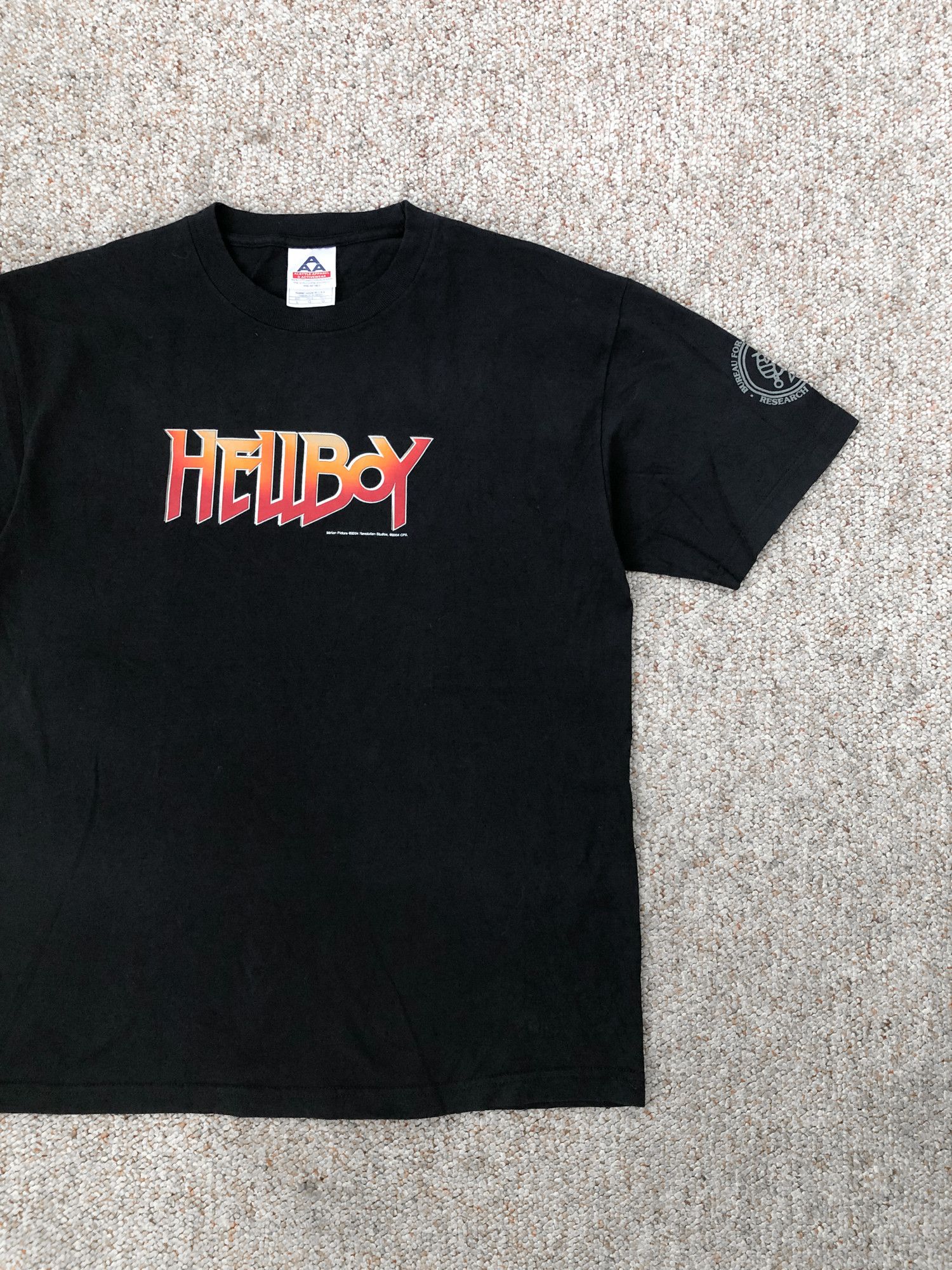 image of Made In USA x Movie 2004 Hellboy Black T-Shirt, Men's (Size Large)