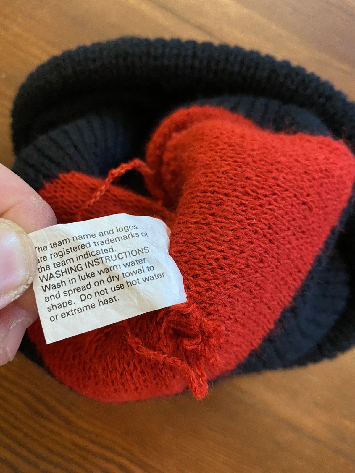 NBA Vintage 90’s Chicago Bulls Knit Beanie Size ONE SIZE - 5 Thumbnail