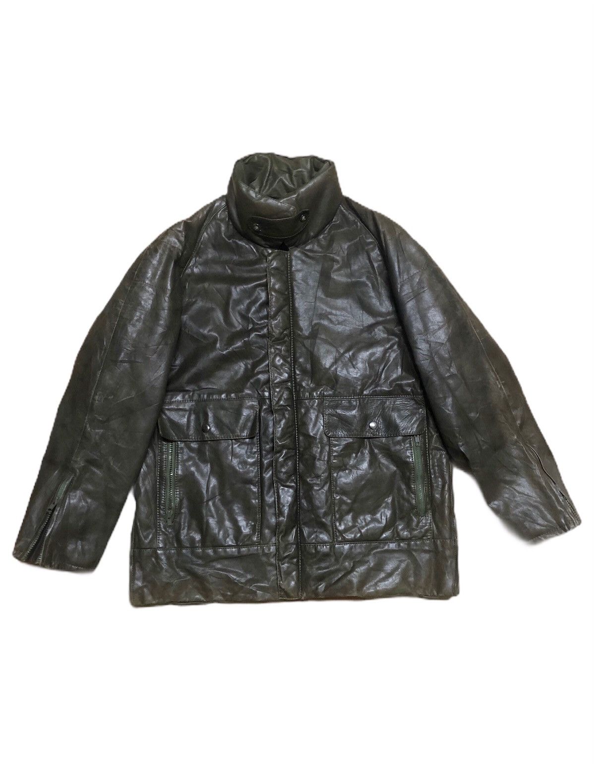 Japanese Brand Top Leather Jacket Inspired Carol Christian Poel Design Size US L / EU 52-54 / 3 - 1 Thumbnail