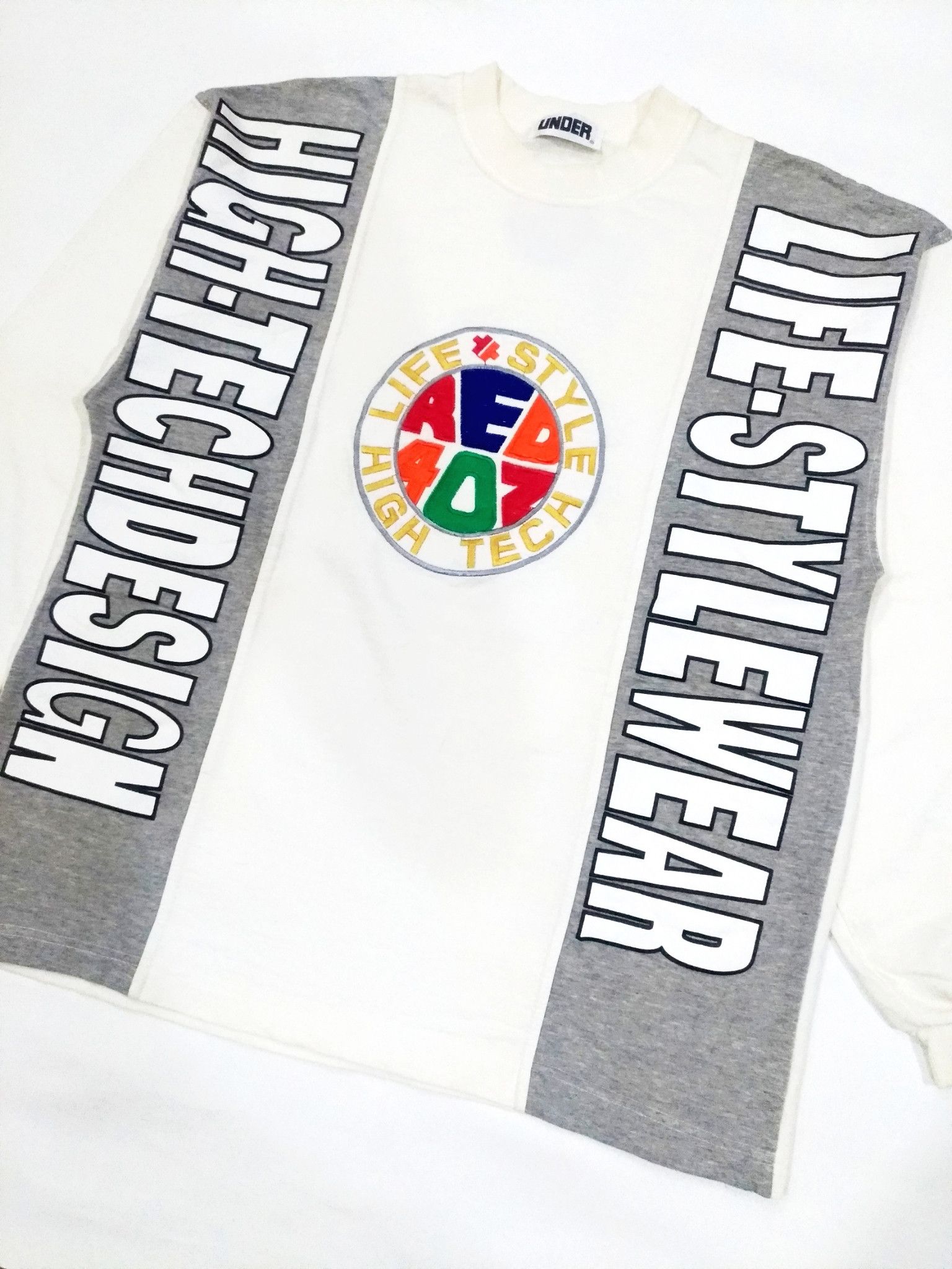 Designer × Japanese Brand RARE! VTG UNDER JAPANESE BRAND MULTICOLOR SWEATSHIRT Size US L / EU 52-54 / 3 - 3 Thumbnail