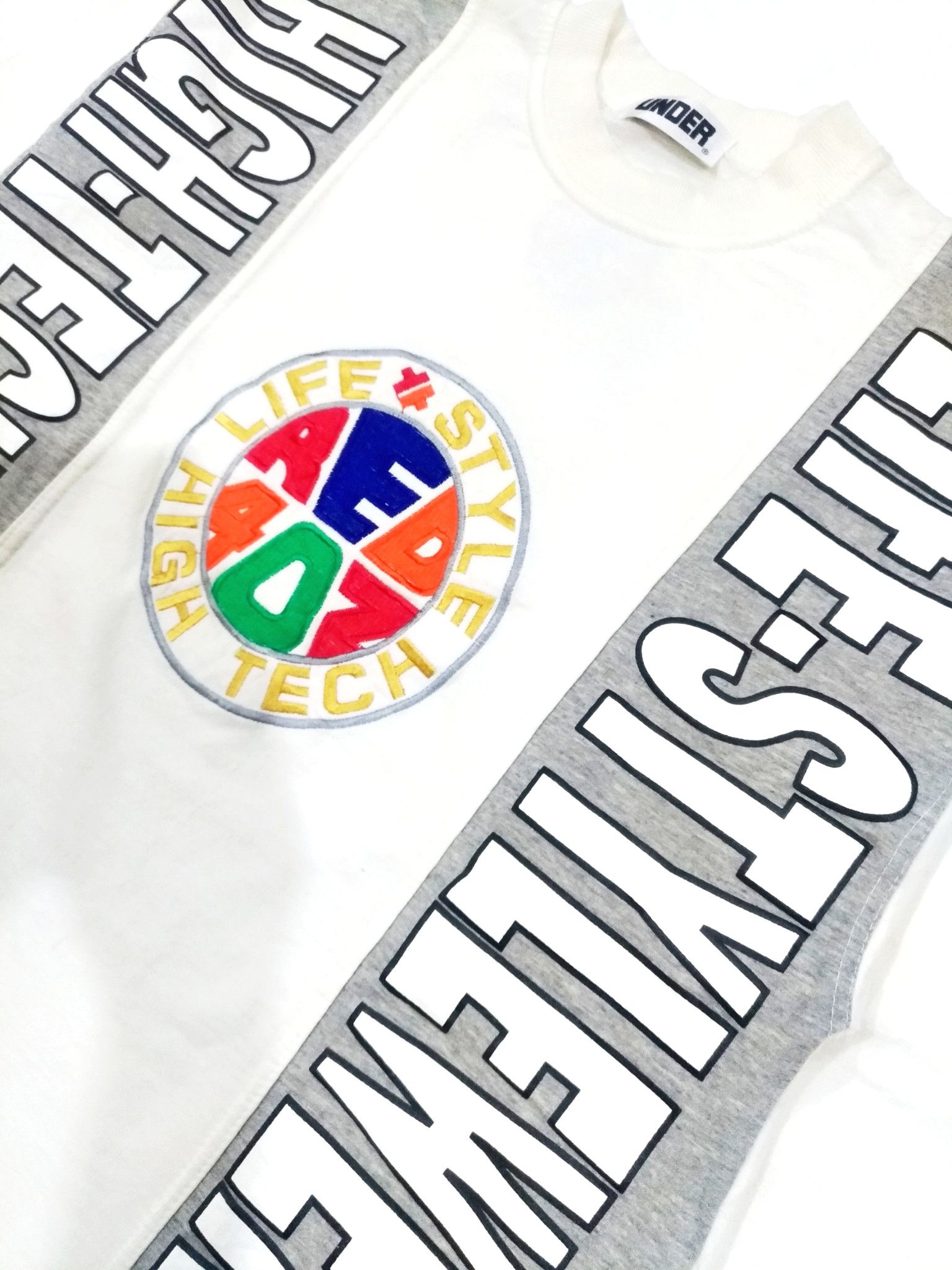 Designer × Japanese Brand RARE! VTG UNDER JAPANESE BRAND MULTICOLOR SWEATSHIRT Size US L / EU 52-54 / 3 - 5 Thumbnail