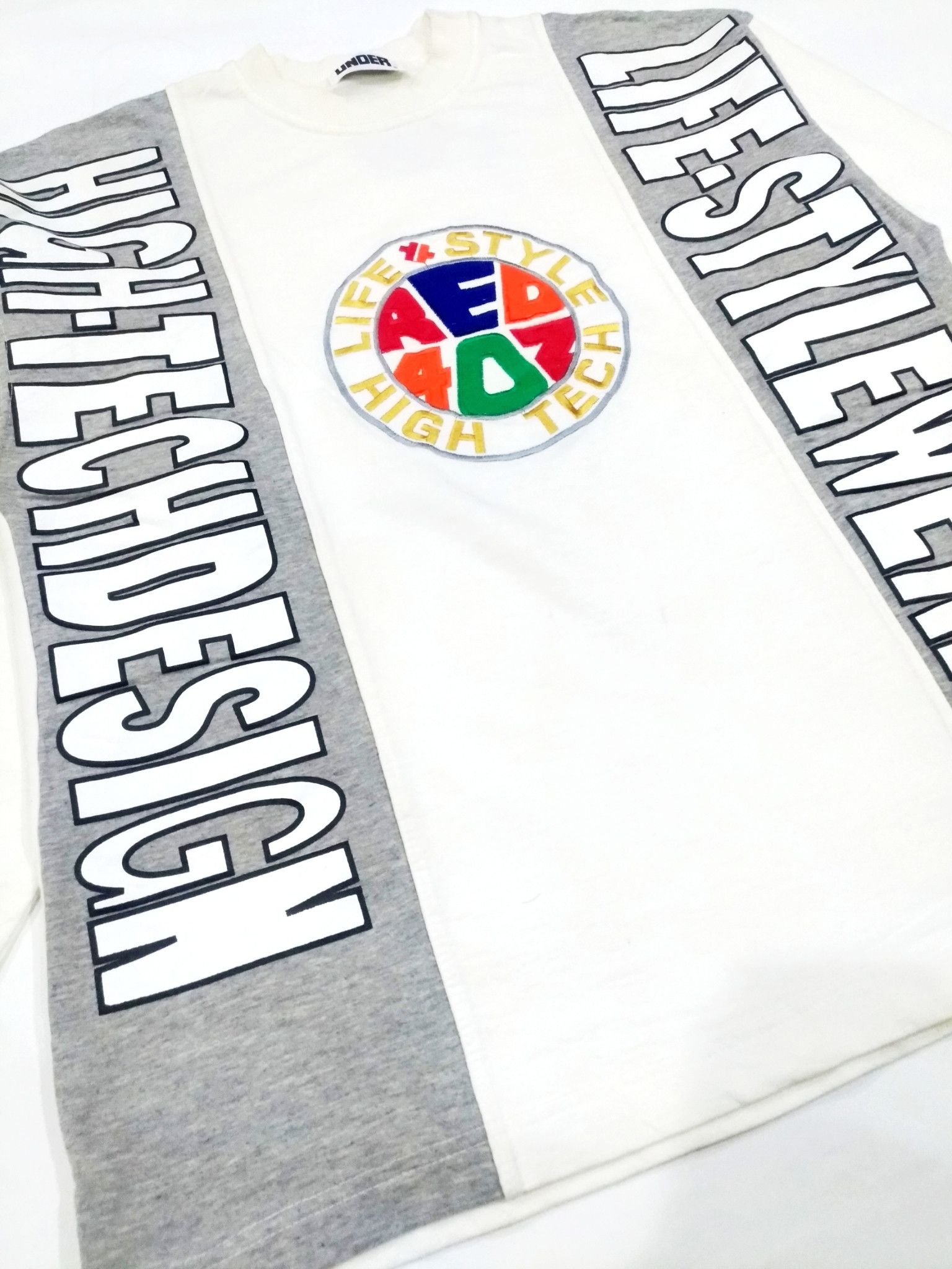 Designer × Japanese Brand RARE! VTG UNDER JAPANESE BRAND MULTICOLOR SWEATSHIRT Size US L / EU 52-54 / 3 - 4 Thumbnail