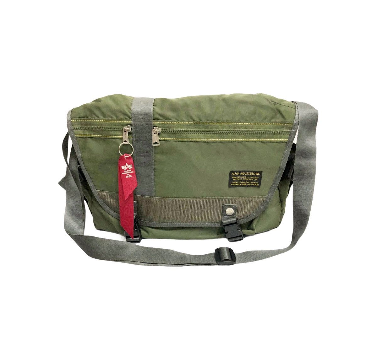 Alpha Industries Rare!!! Alpha Industries Massager crossbody Bag Size ONE SIZE - 6 Thumbnail