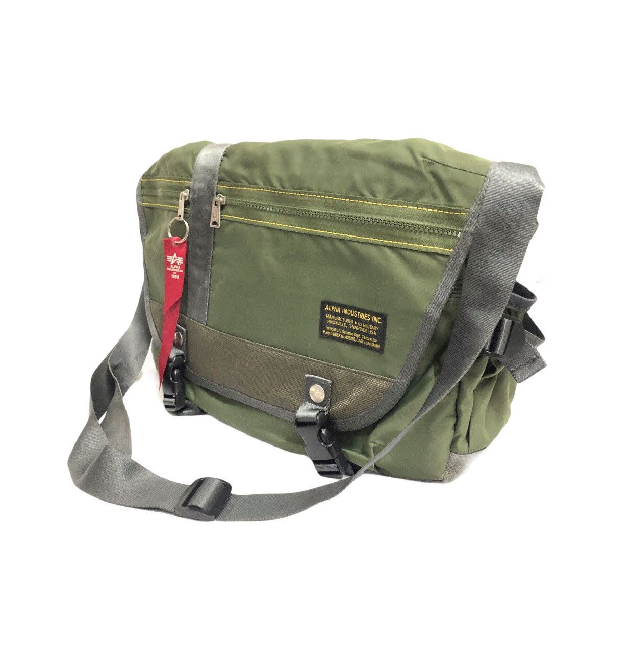 Alpha Industries Rare!!! Alpha Industries Massager crossbody Bag Size ONE SIZE - 11 Thumbnail