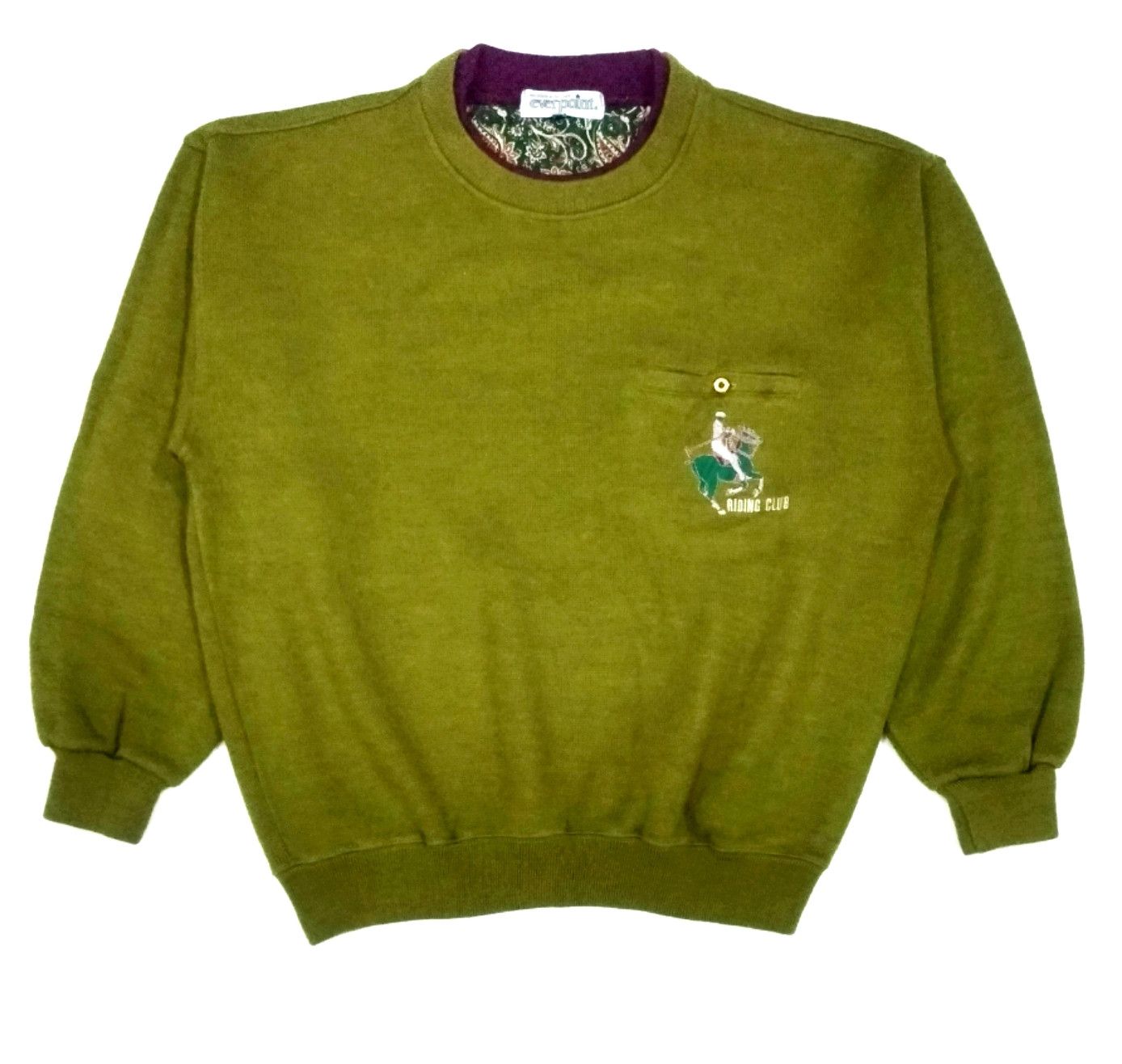 Japanese Brand × Vintage RARE! VTG EVERPOINT RIDING CLUB EMBROIDERED LOGO PULLOVER Size US M / EU 48-50 / 2 - 1 Thumbnail