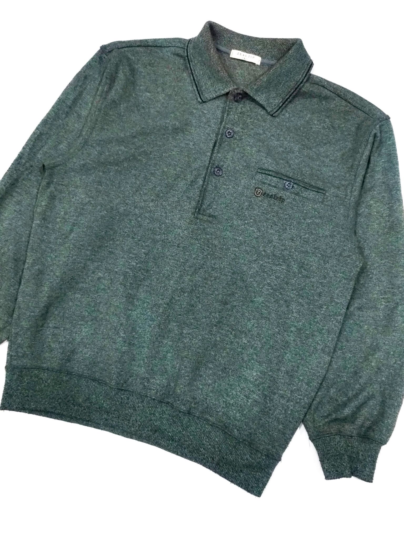 Japanese Brand × Vintage RARE! VTG ZEAL ZIP COLLARED PULLOVER Size US M / EU 48-50 / 2 - 2 Thumbnail