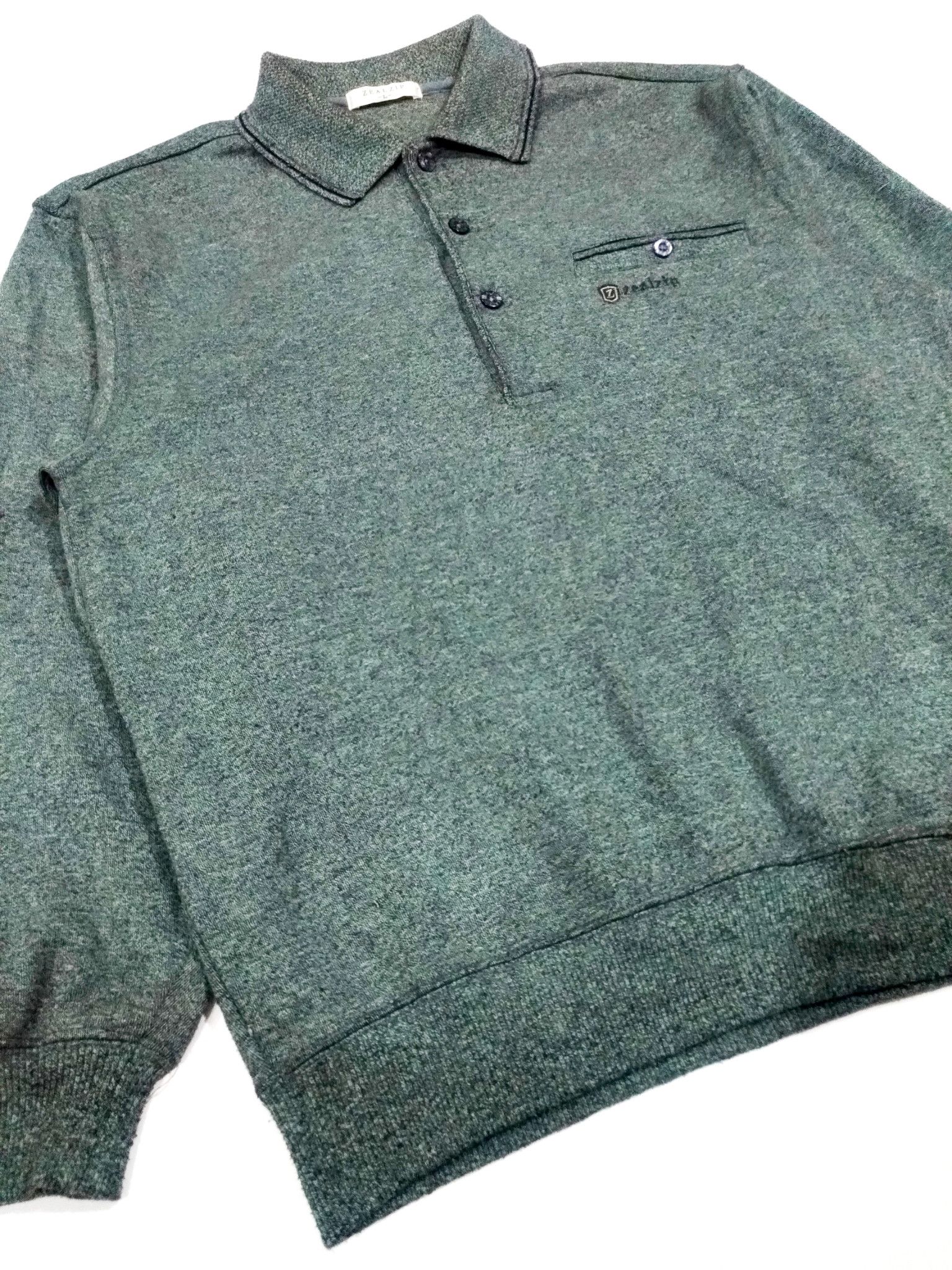 Japanese Brand × Vintage RARE! VTG ZEAL ZIP COLLARED PULLOVER Size US M / EU 48-50 / 2 - 3 Thumbnail