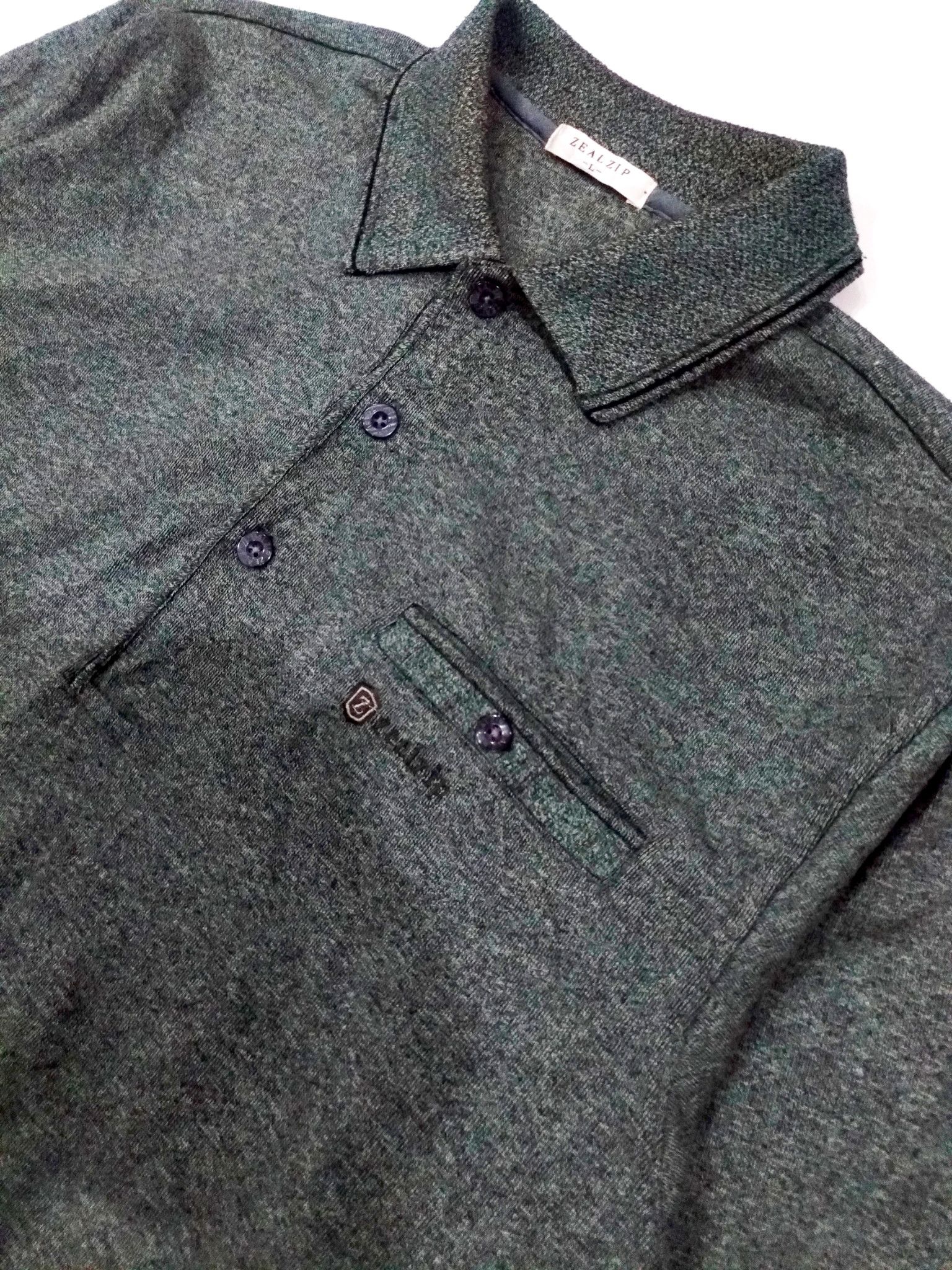 Japanese Brand × Vintage RARE! VTG ZEAL ZIP COLLARED PULLOVER Size US M / EU 48-50 / 2 - 4 Thumbnail