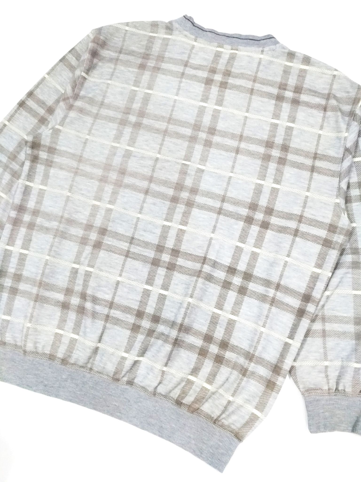 Japanese Brand × Vintage RARE! VTG SCOTCH BOSS NOVACHECK SWEATSHIRT Size US L / EU 52-54 / 3 - 7 Thumbnail