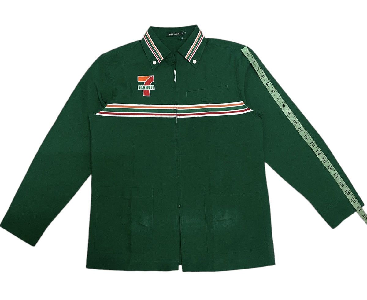 Japanese Brand × Vintage Steals‼️Vintage 7 Eleven Uniform Longsleeve Shirt Size US M / EU 48-50 / 2 - 11 Thumbnail