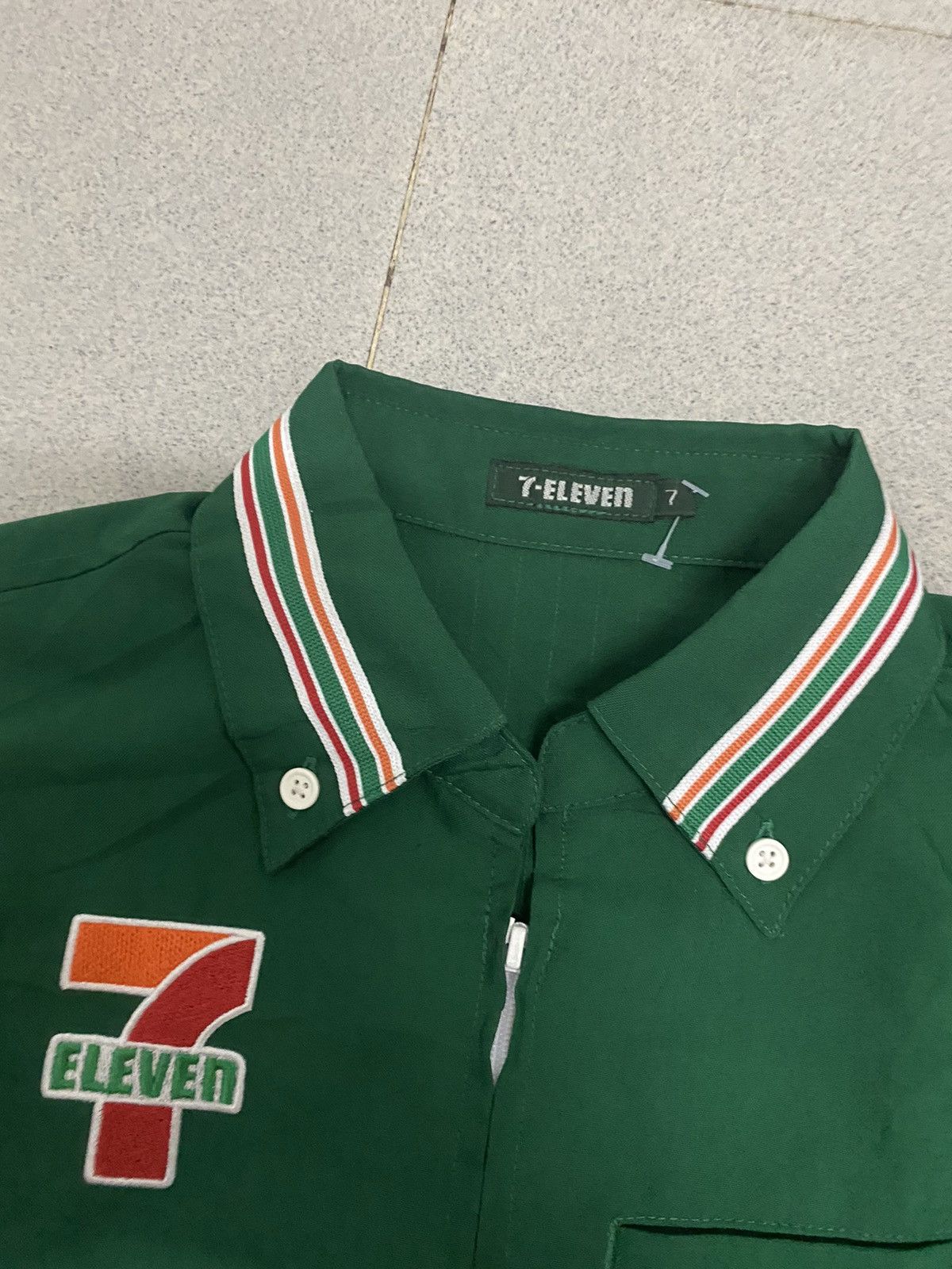 Japanese Brand × Vintage Steals‼️Vintage 7 Eleven Uniform Longsleeve Shirt Size US M / EU 48-50 / 2 - 5 Thumbnail