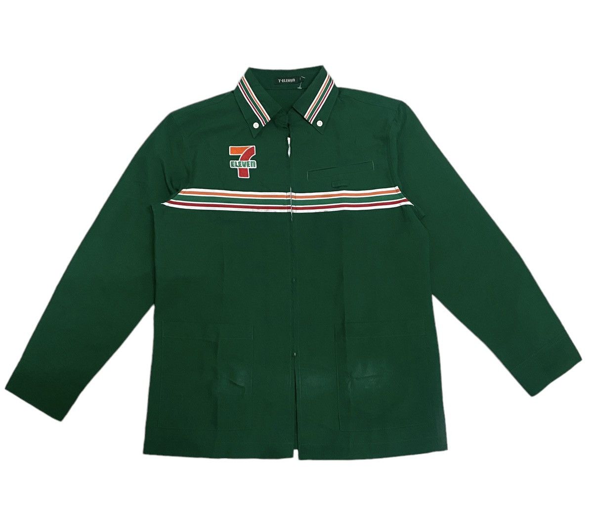 Japanese Brand × Vintage Steals‼️Vintage 7 Eleven Uniform Longsleeve Shirt Size US M / EU 48-50 / 2 - 2 Thumbnail