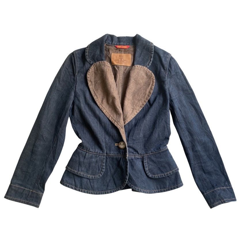 Vivienne Westwood Vivienne Westwood Heart Denim Blazer Size S / US 4 / IT 40 - 1 Thumbnail
