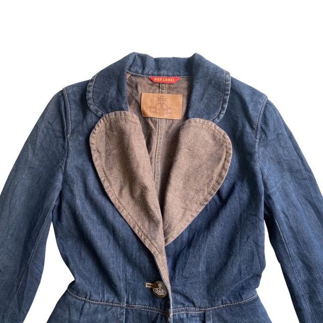 Vivienne Westwood Vivienne Westwood Heart Denim Blazer Size S / US 4 / IT 40 - 2 Thumbnail