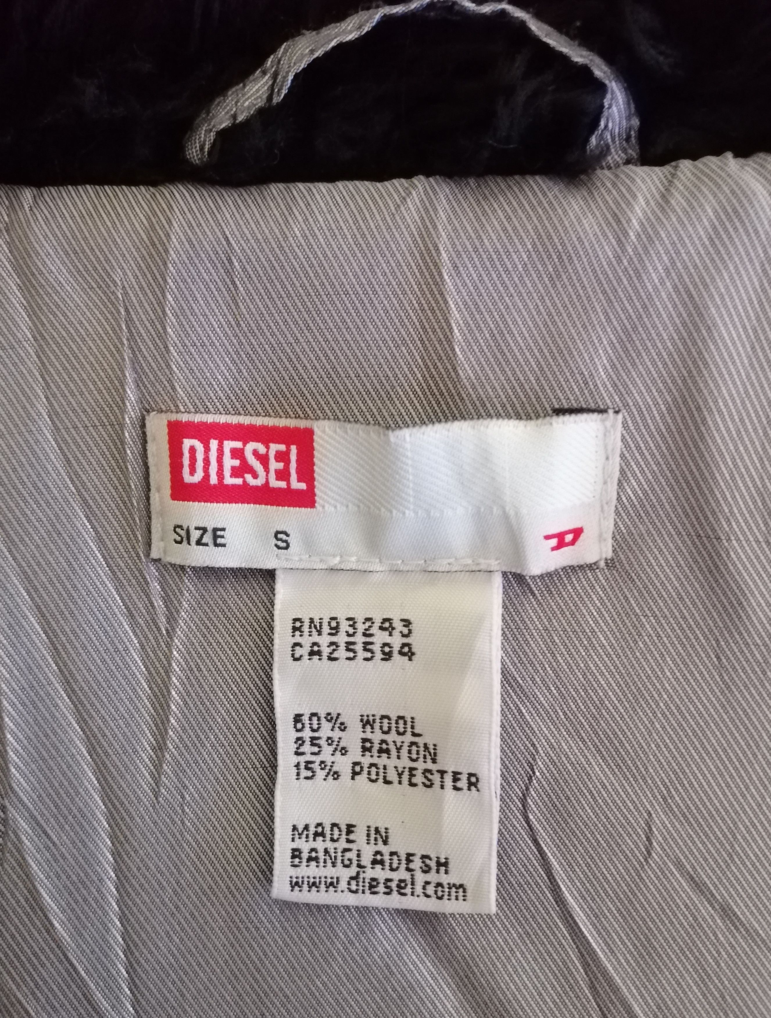 Diesel Diesel Wool Faux Fur Collar Coat Jacket Size S / US 4 / IT 40 - 12 Thumbnail