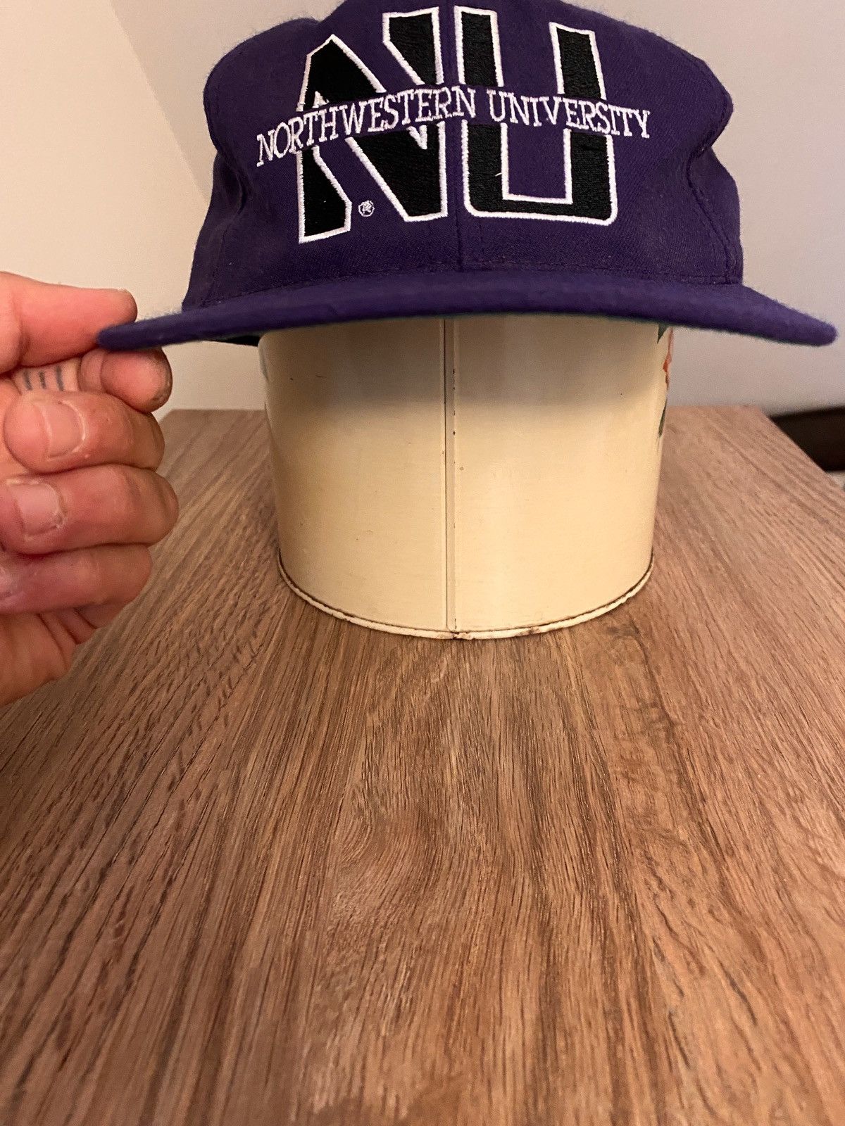 Vintage Vintage 80’s 90’s Northwestern University Strapback Hat Cap Size ONE SIZE - 4 Thumbnail
