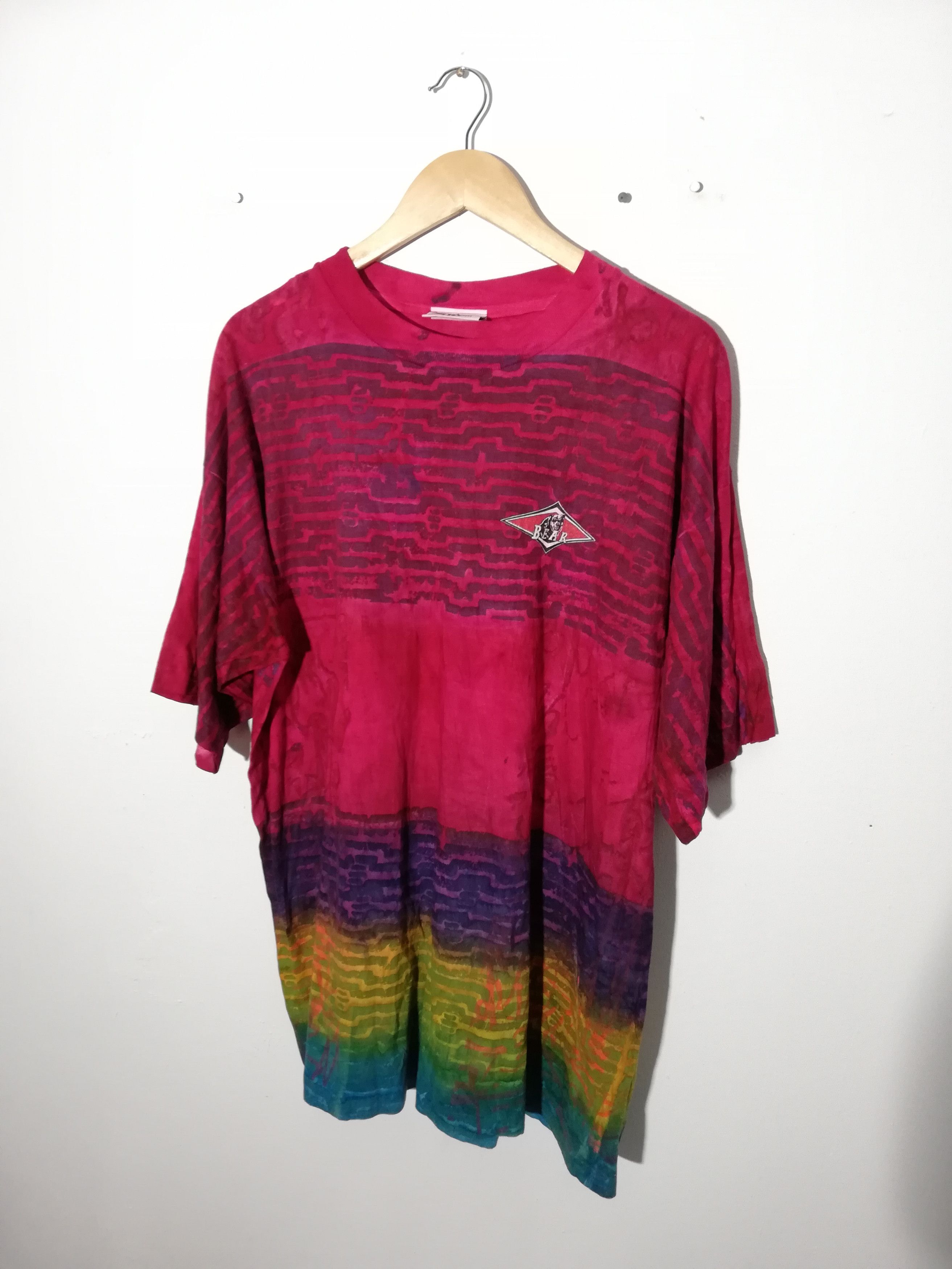 Vintage Vintage Bear Tie Dye shirt Size US XL / EU 56 / 4 - 4 Thumbnail