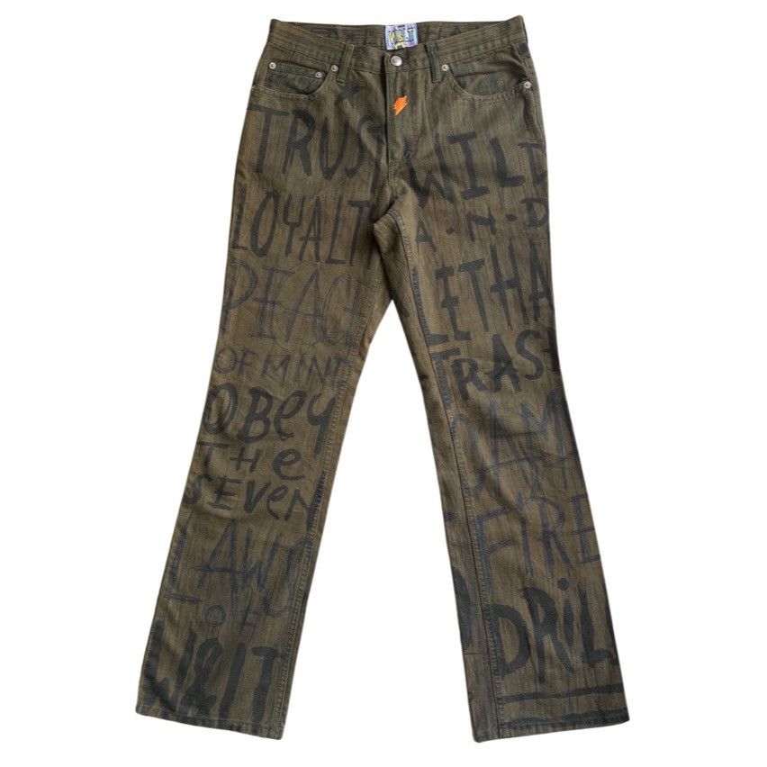 W&LT × Walter Van Beirendonck AW97 Pen Bootcut Jeans Size US 31 - 2 Thumbnail