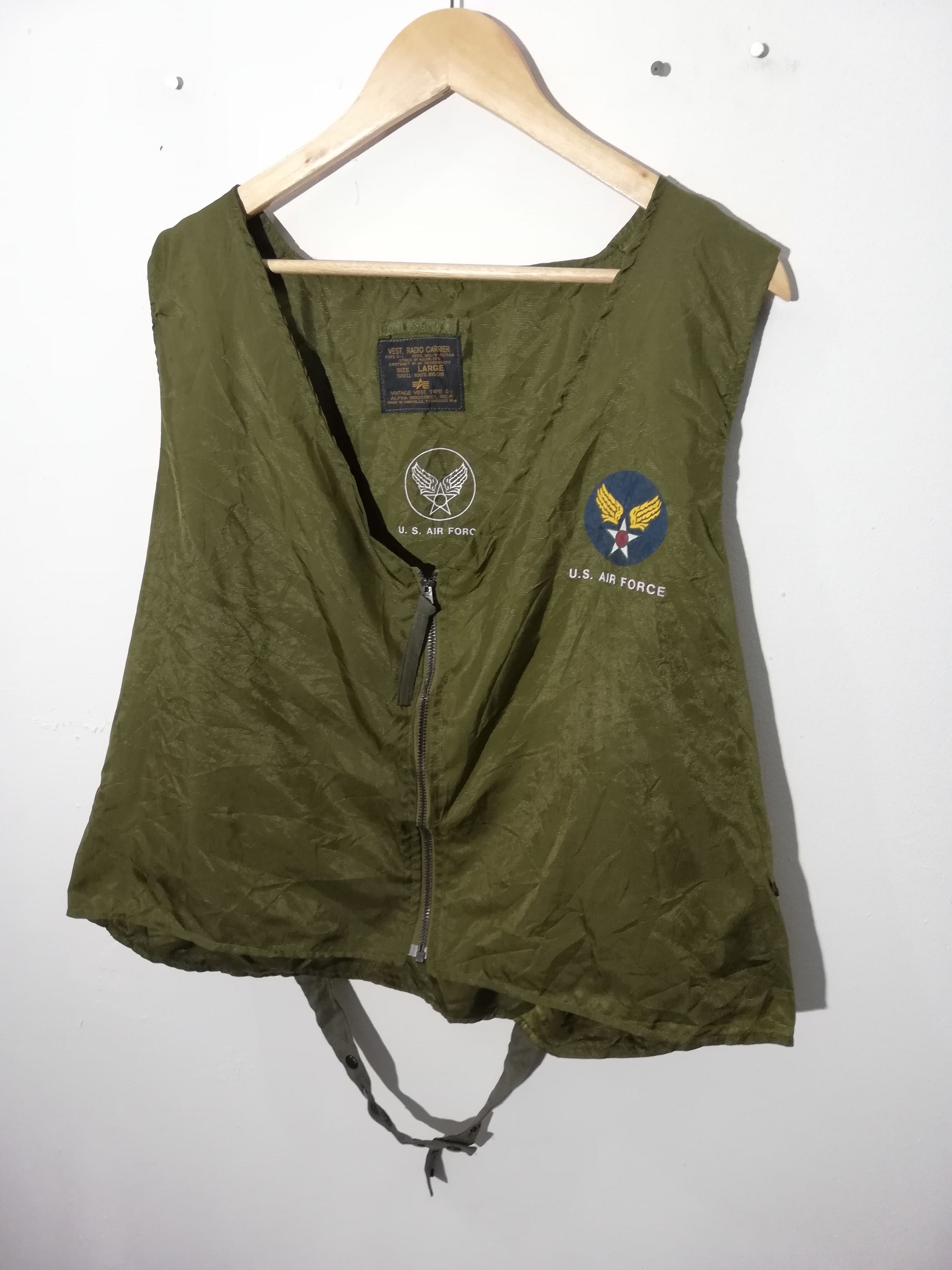 Alpha Industries Vintage US Air Force Vest Radio Carrier Alpha Industries Size US L / EU 52-54 / 3 - 3 Thumbnail