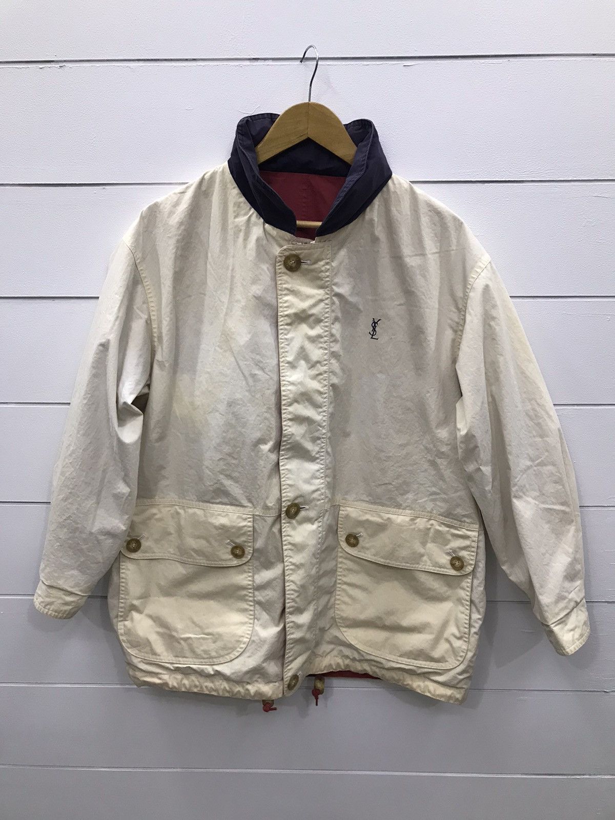 Vintage × Yves Saint Laurent VINTAGE YSL REVERSIBLE JACKET Size US L / EU 52-54 / 3 - 10 Thumbnail