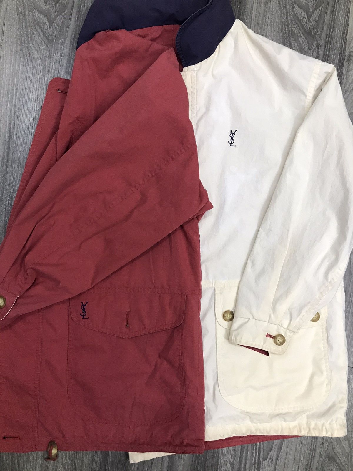 Vintage × Yves Saint Laurent VINTAGE YSL REVERSIBLE JACKET Size US L / EU 52-54 / 3 - 1 Thumbnail