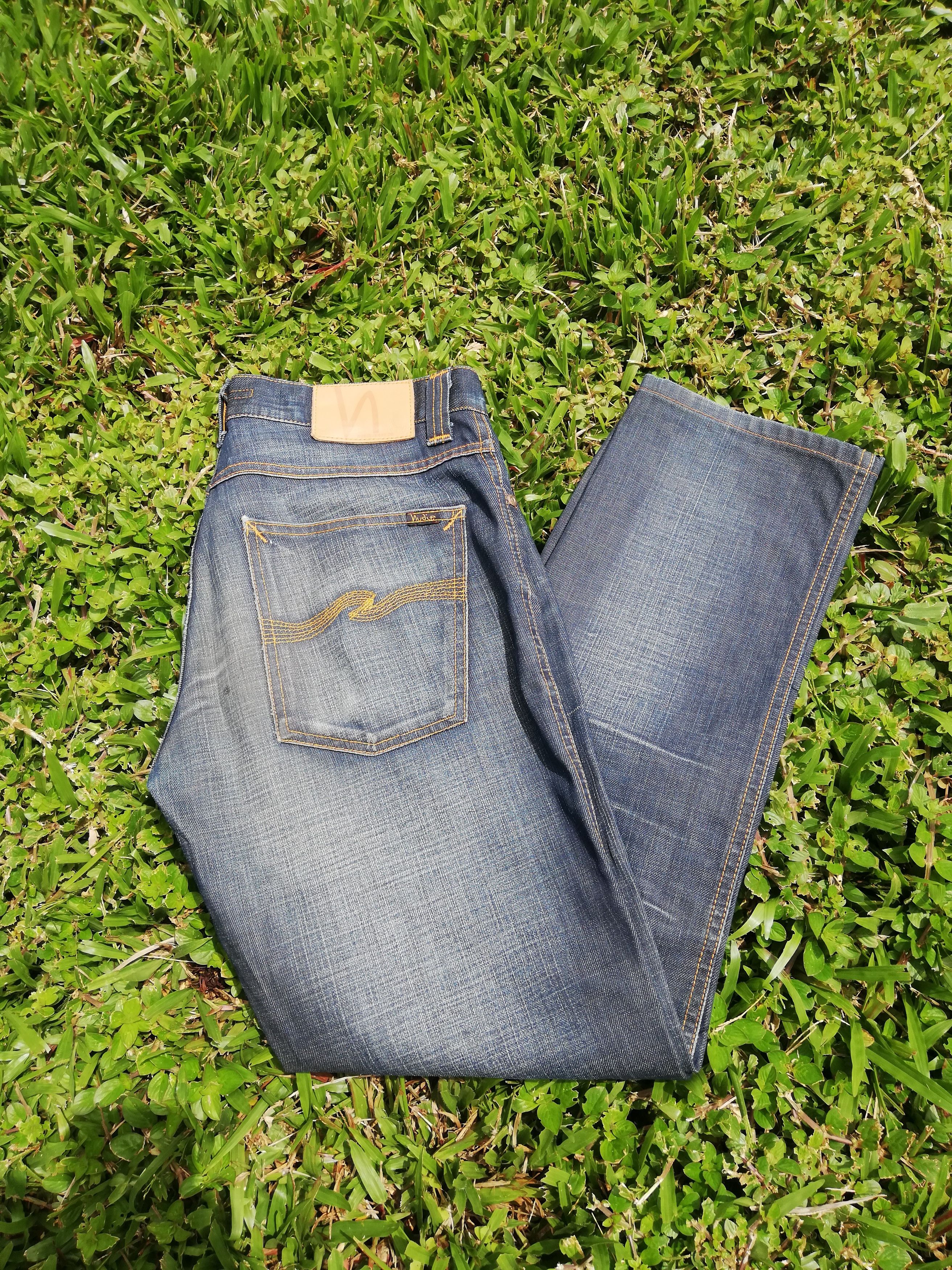 Nudie Jeans Nudie Low Slim Jim Coated Denim Size US 32 / EU 48 - 4 Thumbnail