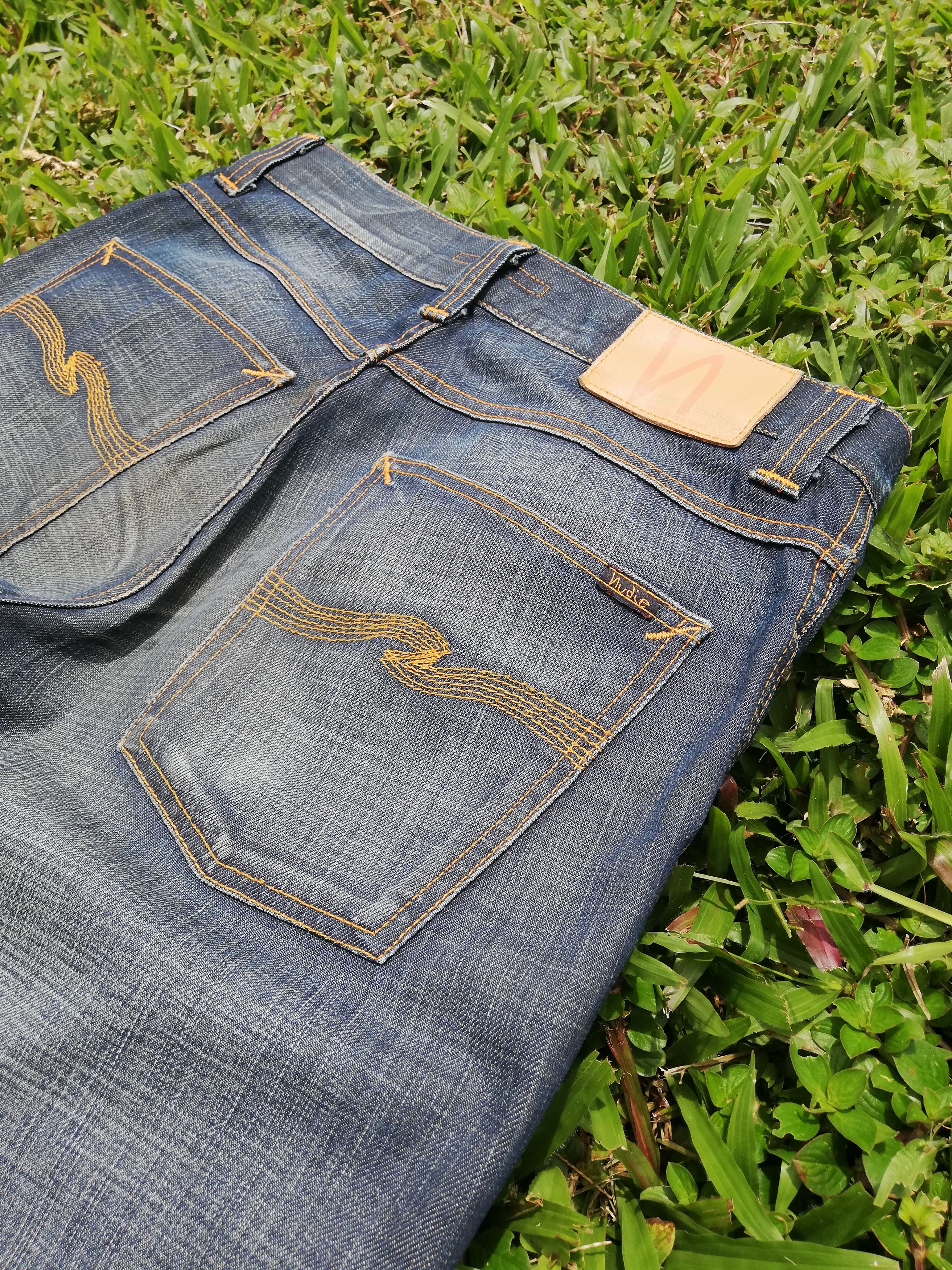 Nudie Jeans Nudie Low Slim Jim Coated Denim Size US 32 / EU 48 - 5 Thumbnail