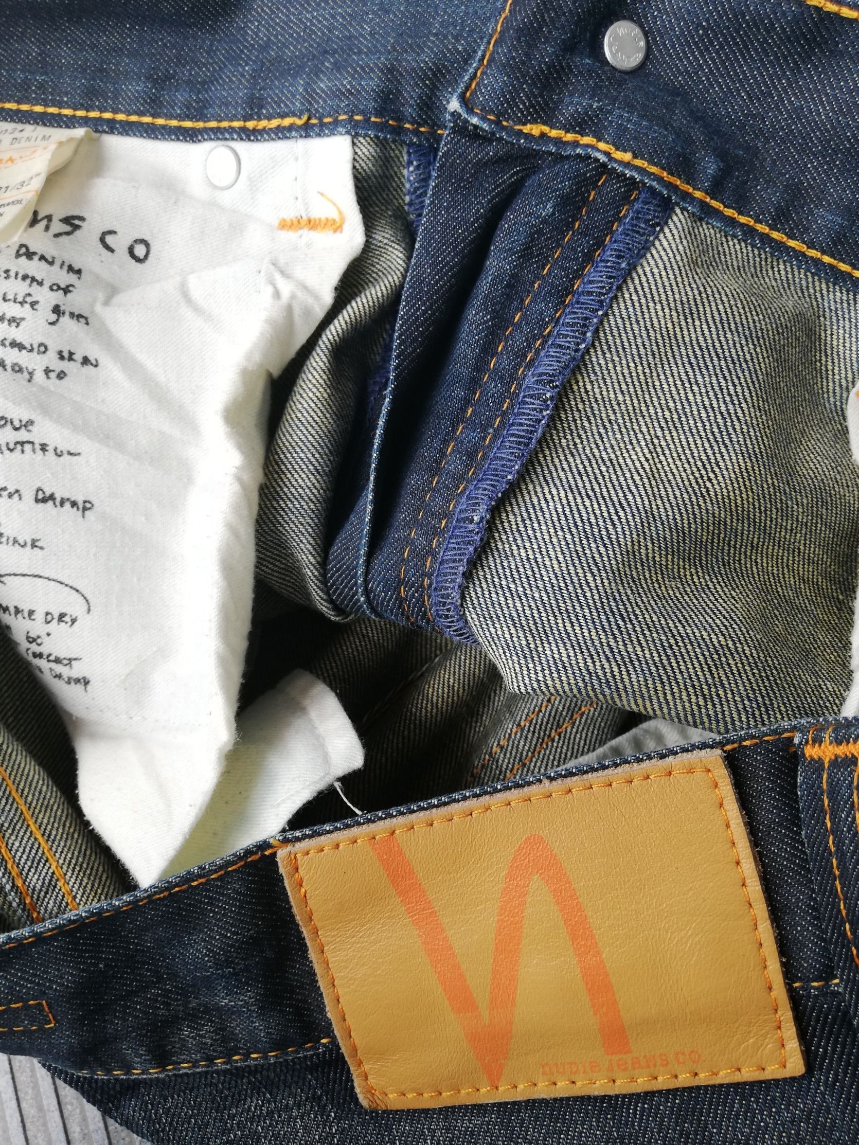 Nudie Jeans Nudie Low Slim Jim Coated Denim Size US 32 / EU 48 - 2 Thumbnail