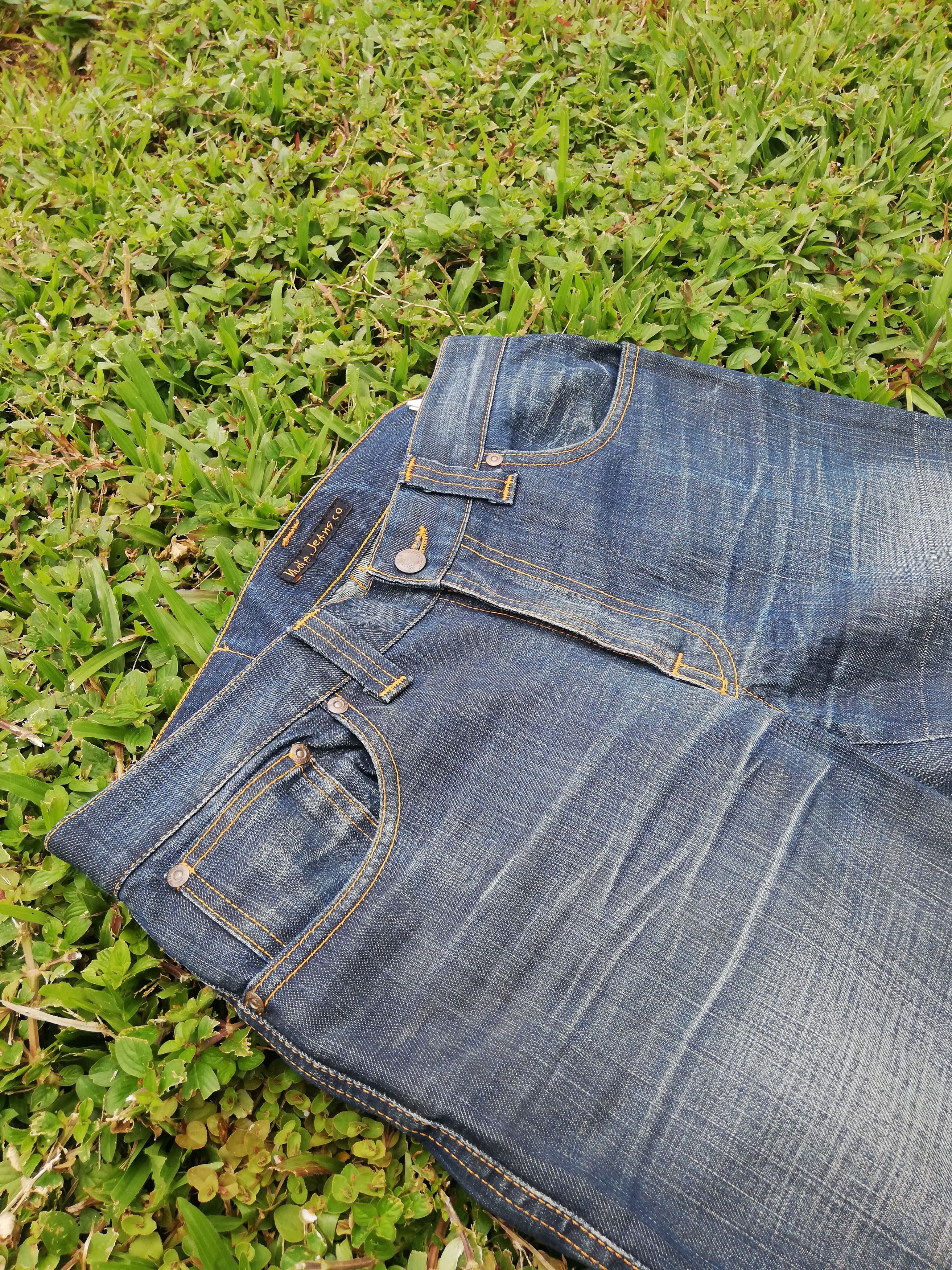 Nudie Jeans Nudie Low Slim Jim Coated Denim Size US 32 / EU 48 - 9 Thumbnail