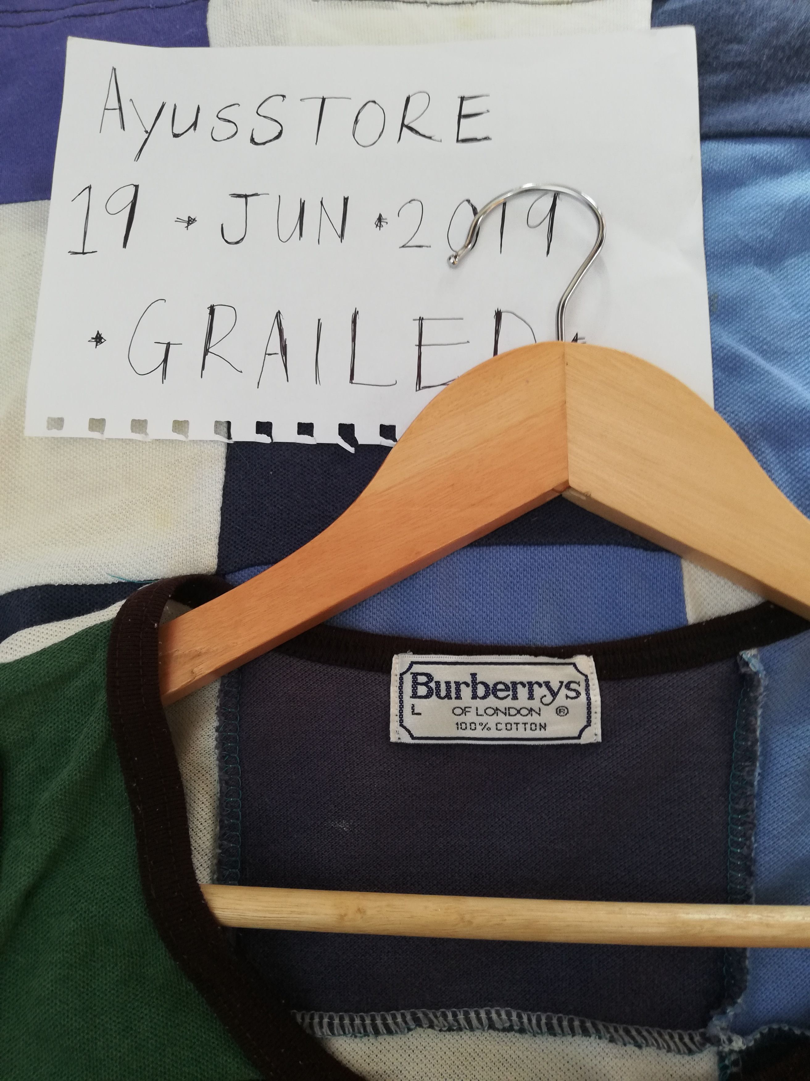 Burberry Vintage Burberry Colour Block Singlet Size US L / EU 52-54 / 3 - 5 Thumbnail