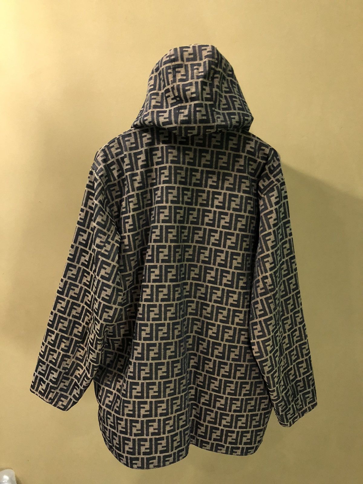Fendi Vintage Fendi Monogram Hooded Reversible Jacket Size L / US 10 / IT 46 - 10 Thumbnail