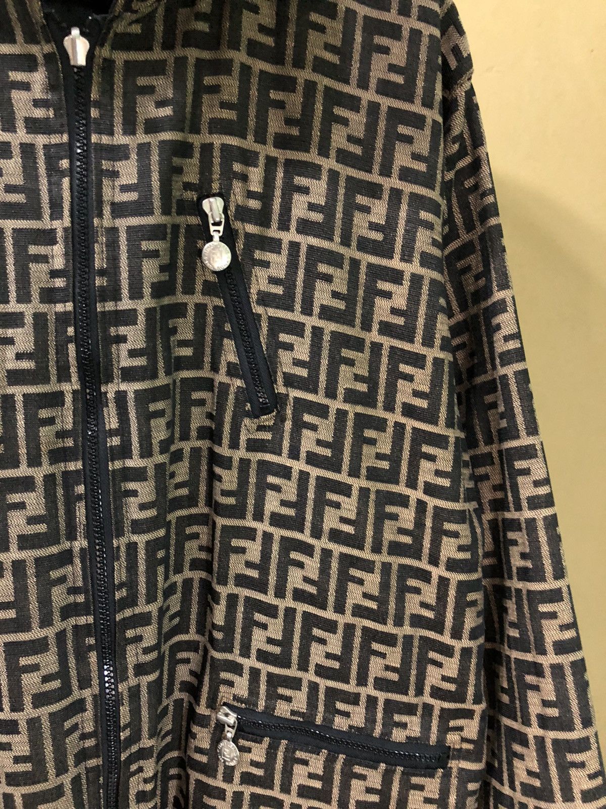 Fendi Vintage Fendi Monogram Hooded Reversible Jacket Size L / US 10 / IT 46 - 4 Thumbnail