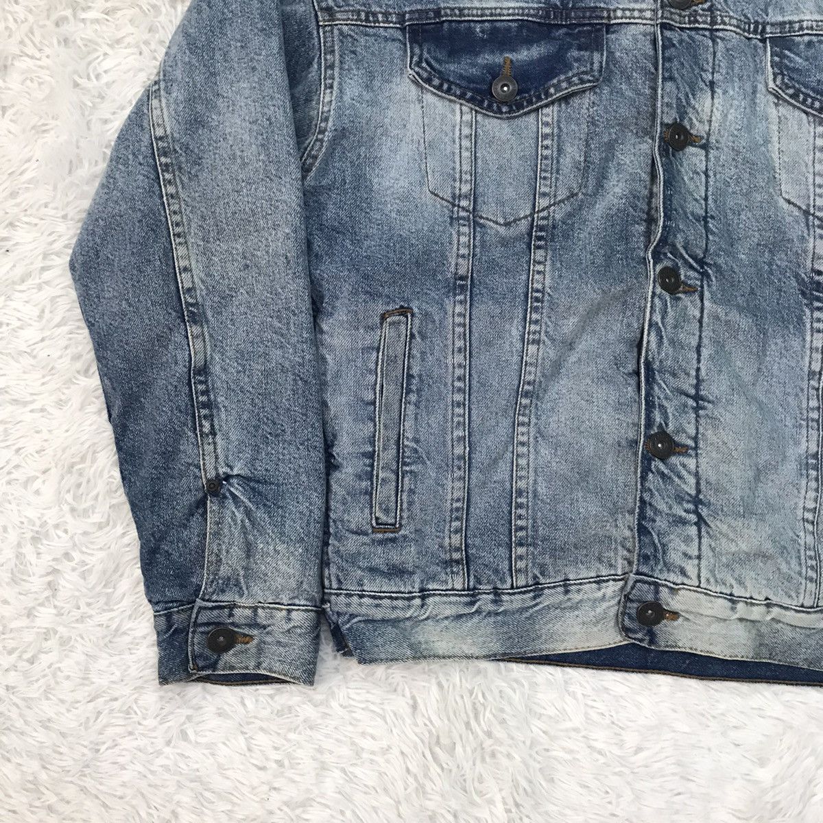 Zara Zara Original Denim Sherpa Jacket Size US S / EU 44-46 / 1 - 3 Thumbnail