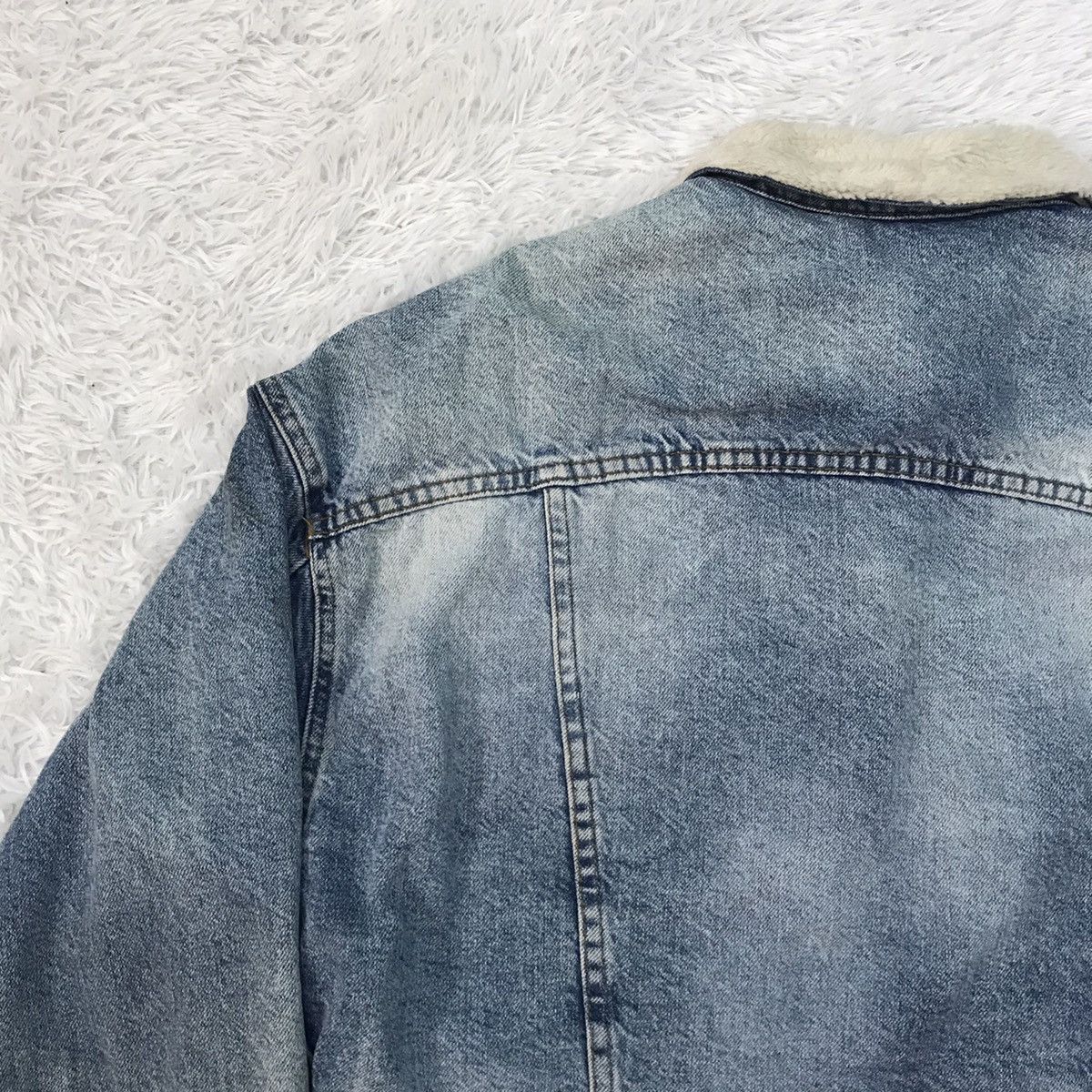 Zara Zara Original Denim Sherpa Jacket Size US S / EU 44-46 / 1 - 10 Thumbnail
